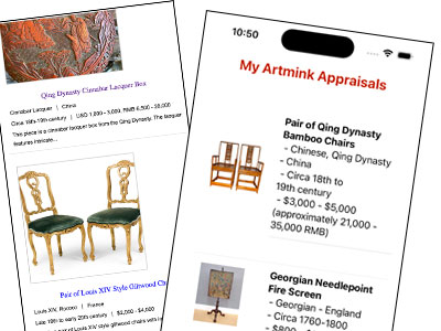 Artmink My Reports List View