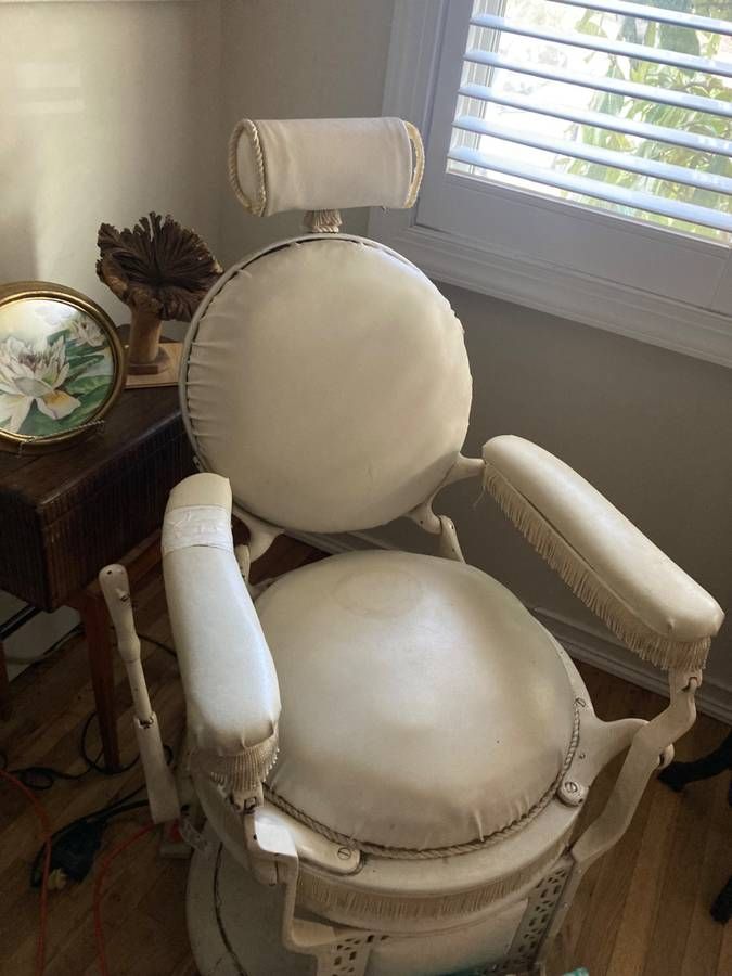 Victorian Cast Iron Barber Chair thumbnail 4