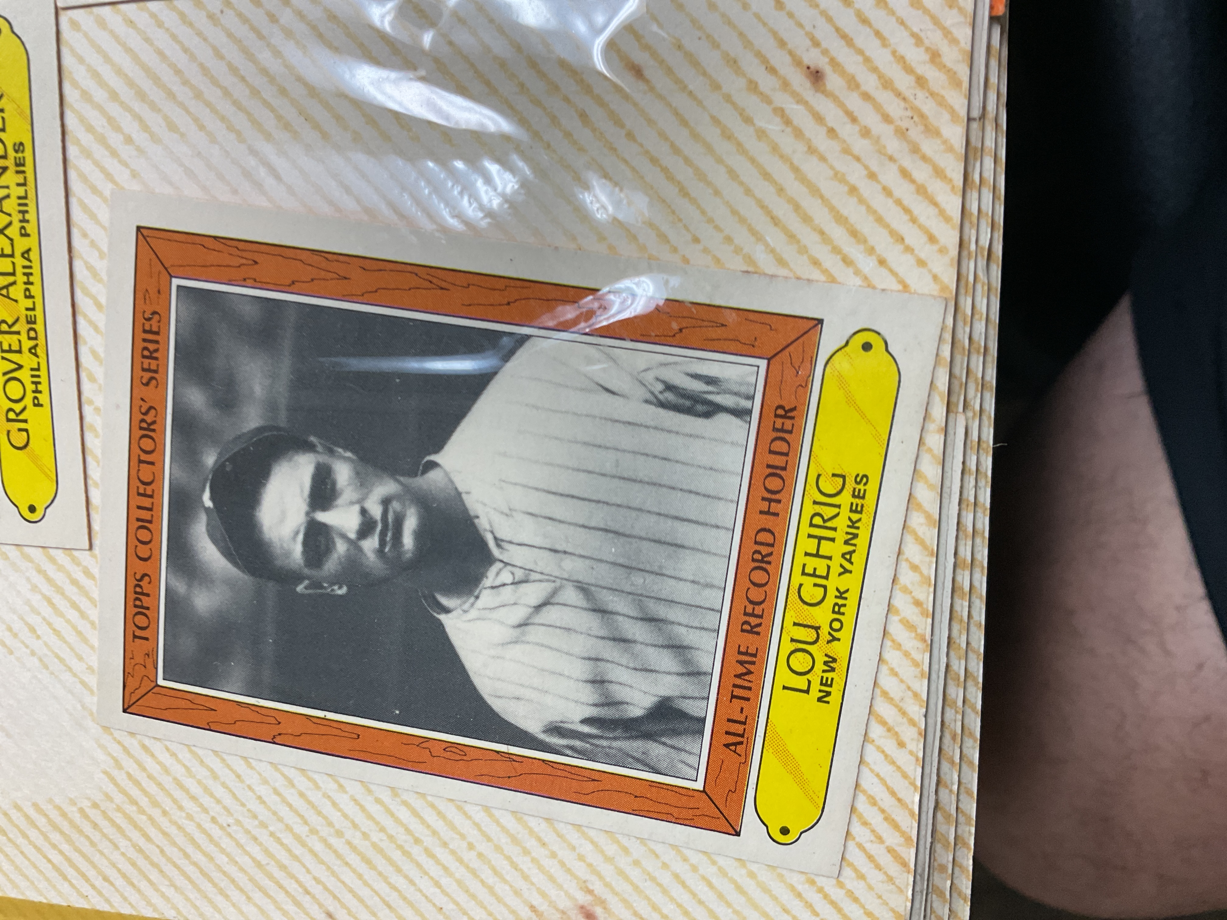 Topps Collectors' Series Lou Gehrig All-Time Record Holder Baseball Card