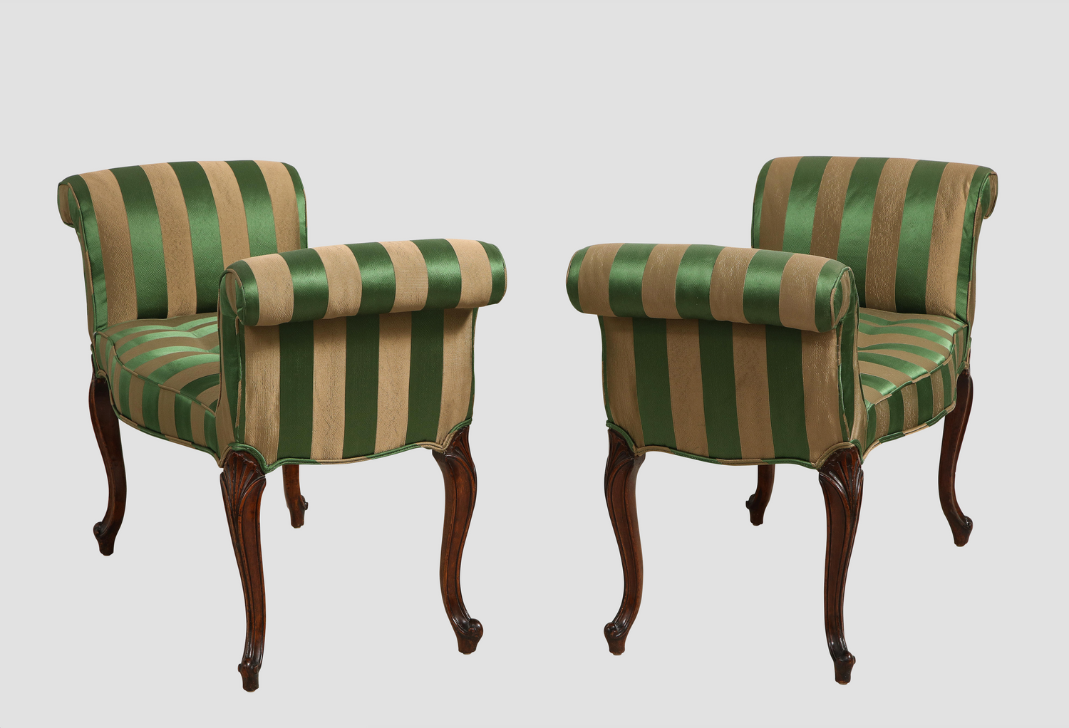 Pair of George III Mahogany Window Benches thumbnail 3