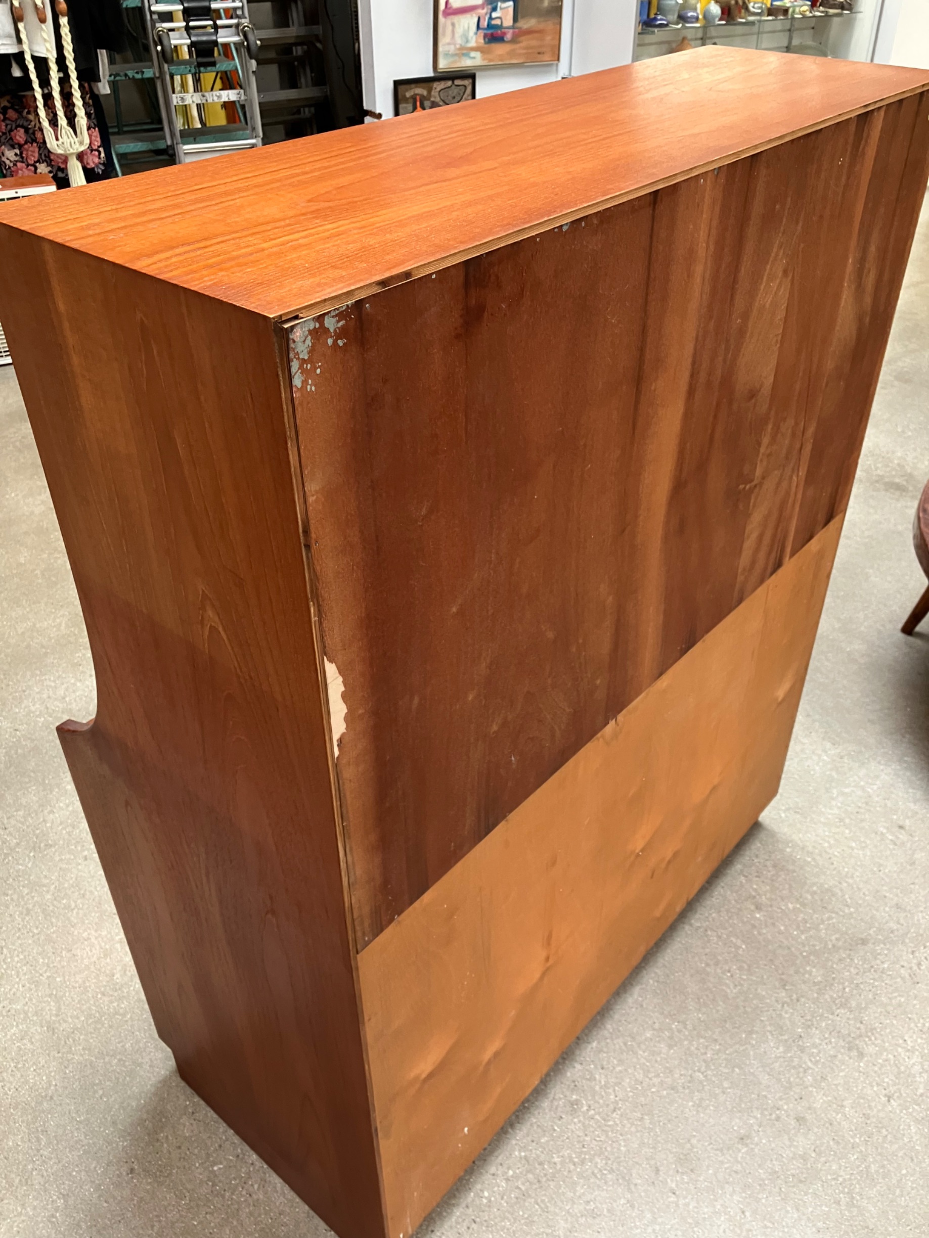 Danish Mid-Century Modern Teak Secretary Desk thumbnail 3