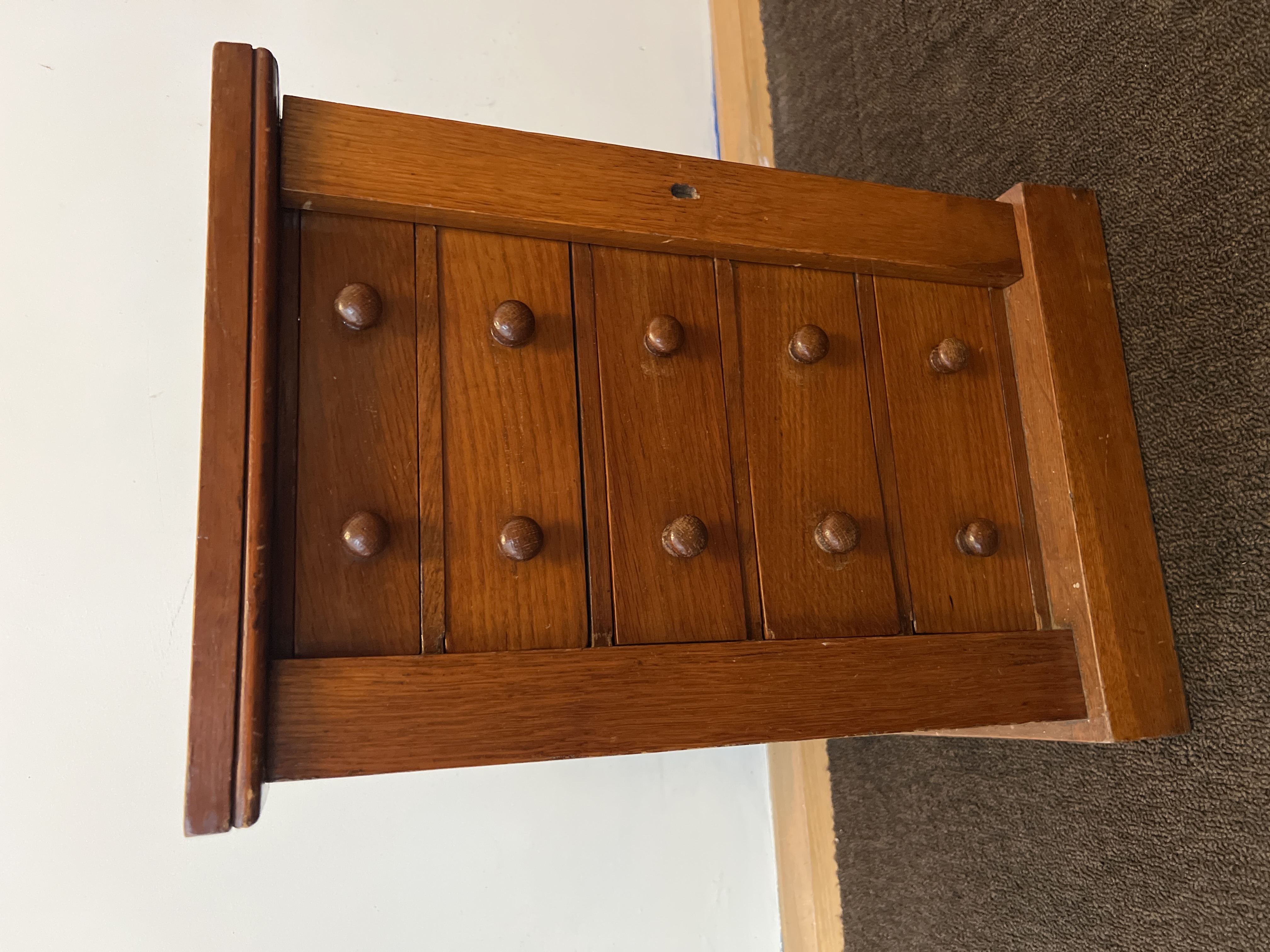 American Wooden Miniature Chest of Drawers