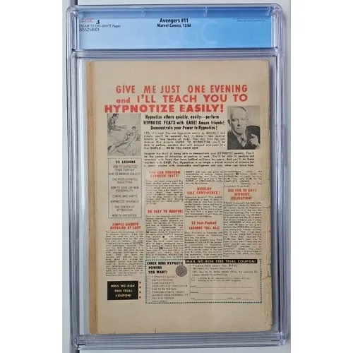 Marvel Silver Age Comic Avengers #11 (CGC 0.5) thumbnail 2