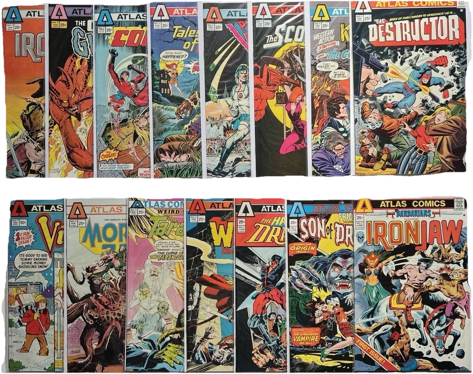 Collection of 14 Atlas Comics Issue #1s thumbnail
