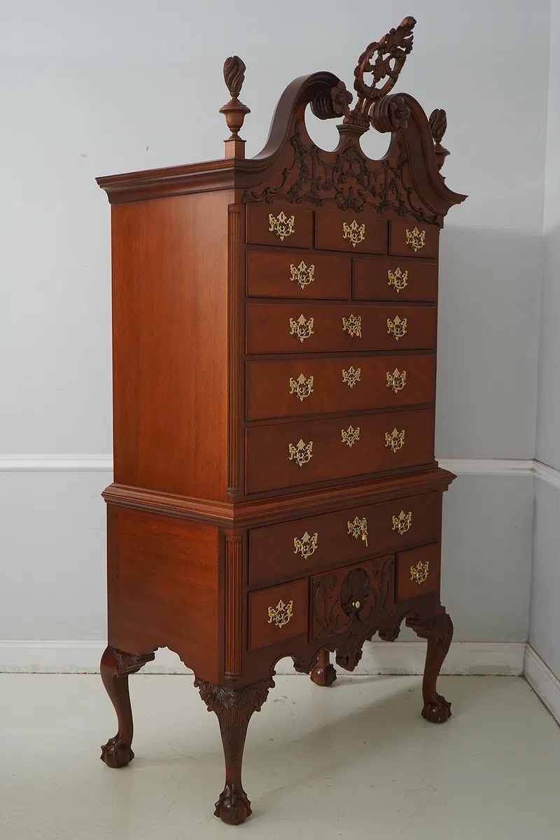 Chippendale Style Mahogany Highboy