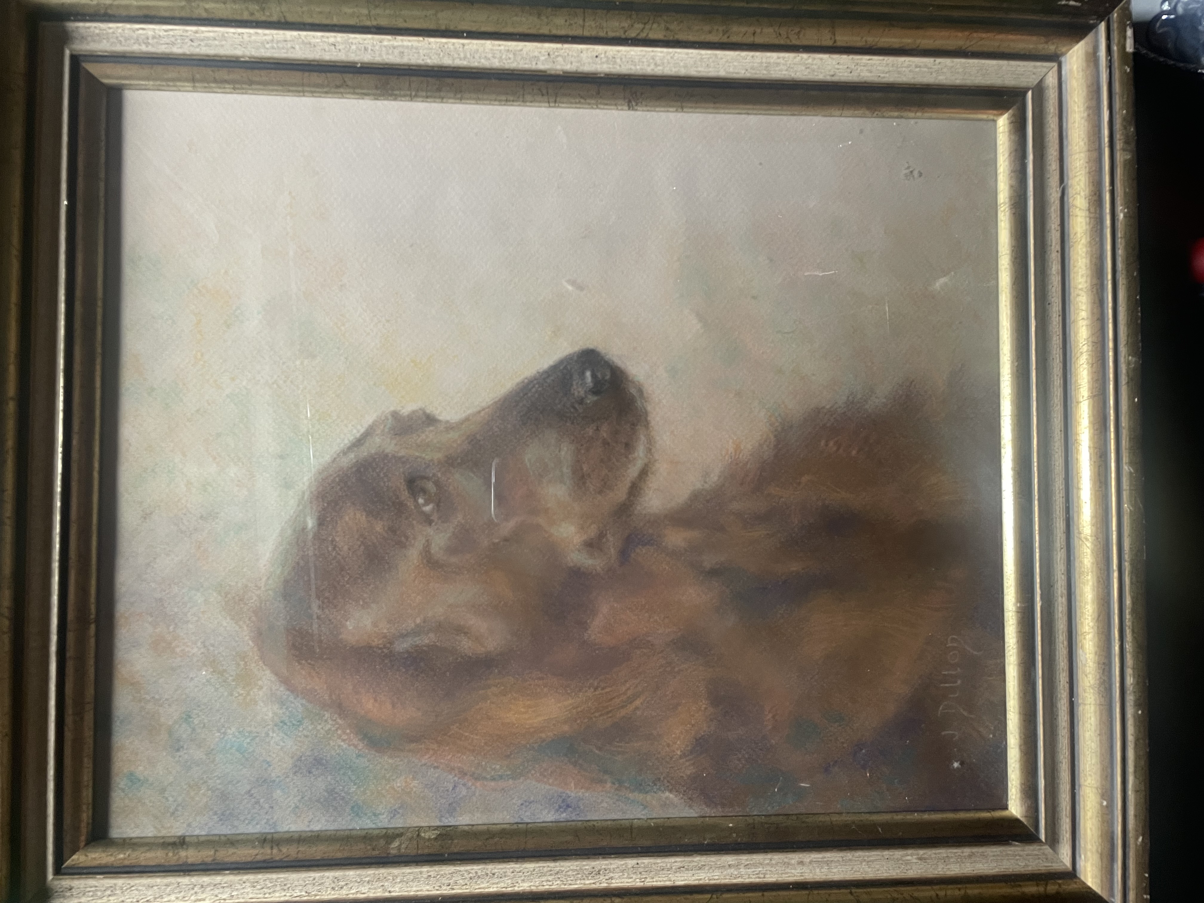 Oil Painting of a Dog Portrait