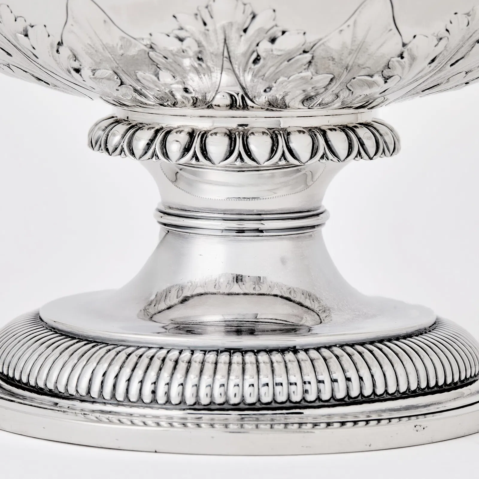 English Regency Sterling Silver Pedestal Bowl, London 1822 thumbnail 4