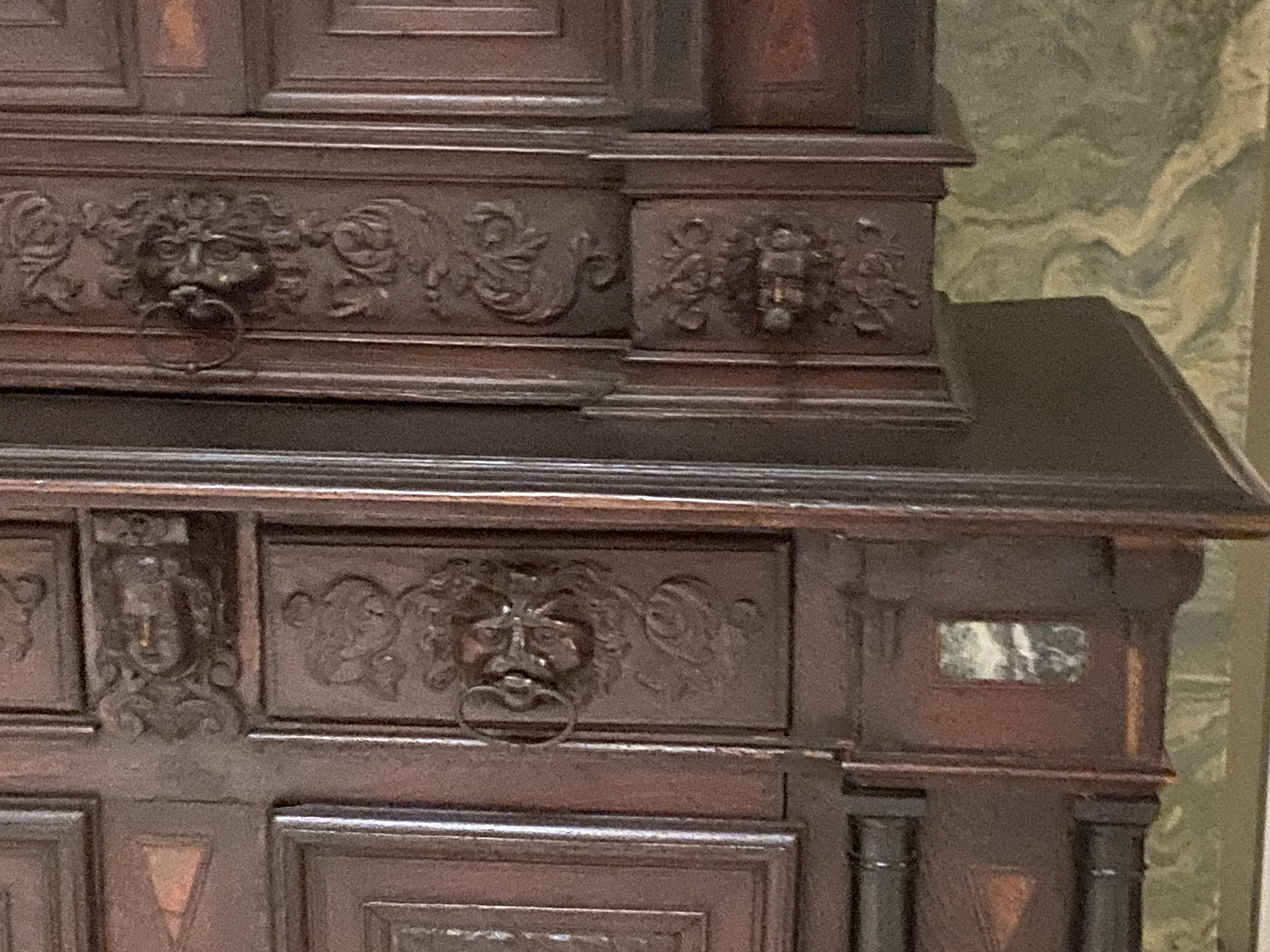 Jacobean Revival Oak Cabinet thumbnail 4