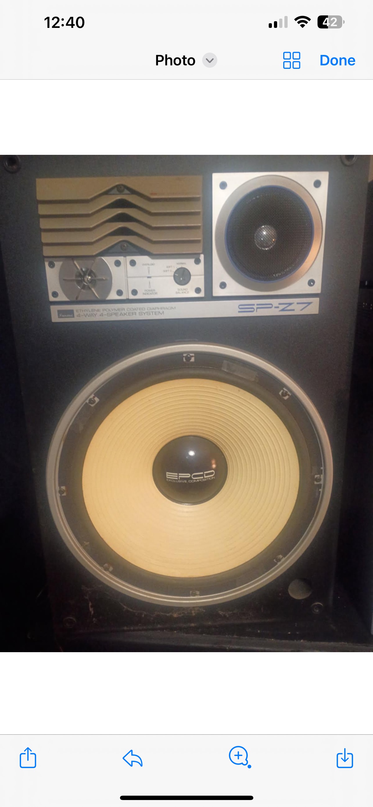 Vintage Sansui SP-Z7 4-Way Speaker System