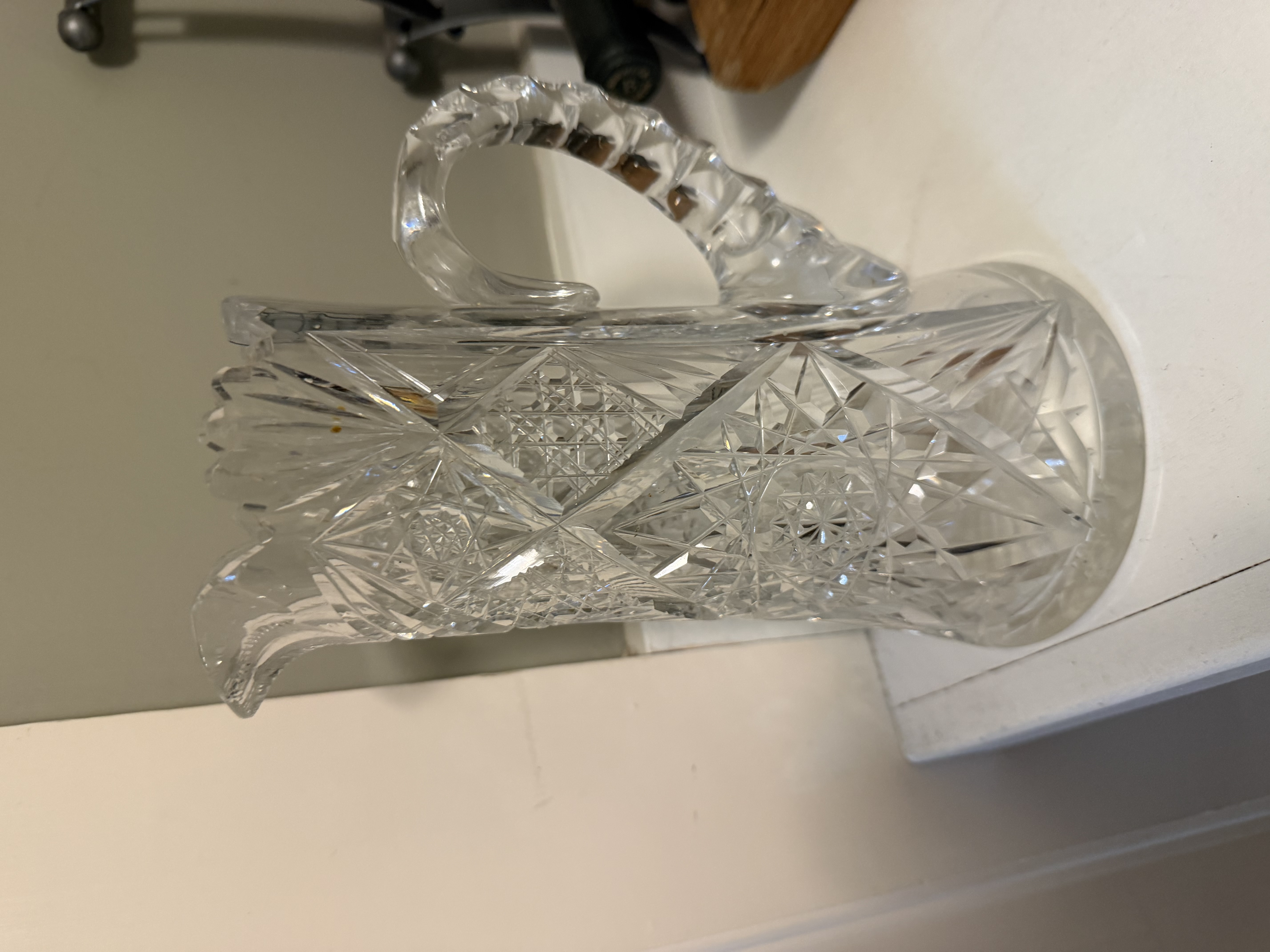 American Brilliant Period Cut Glass Pitcher