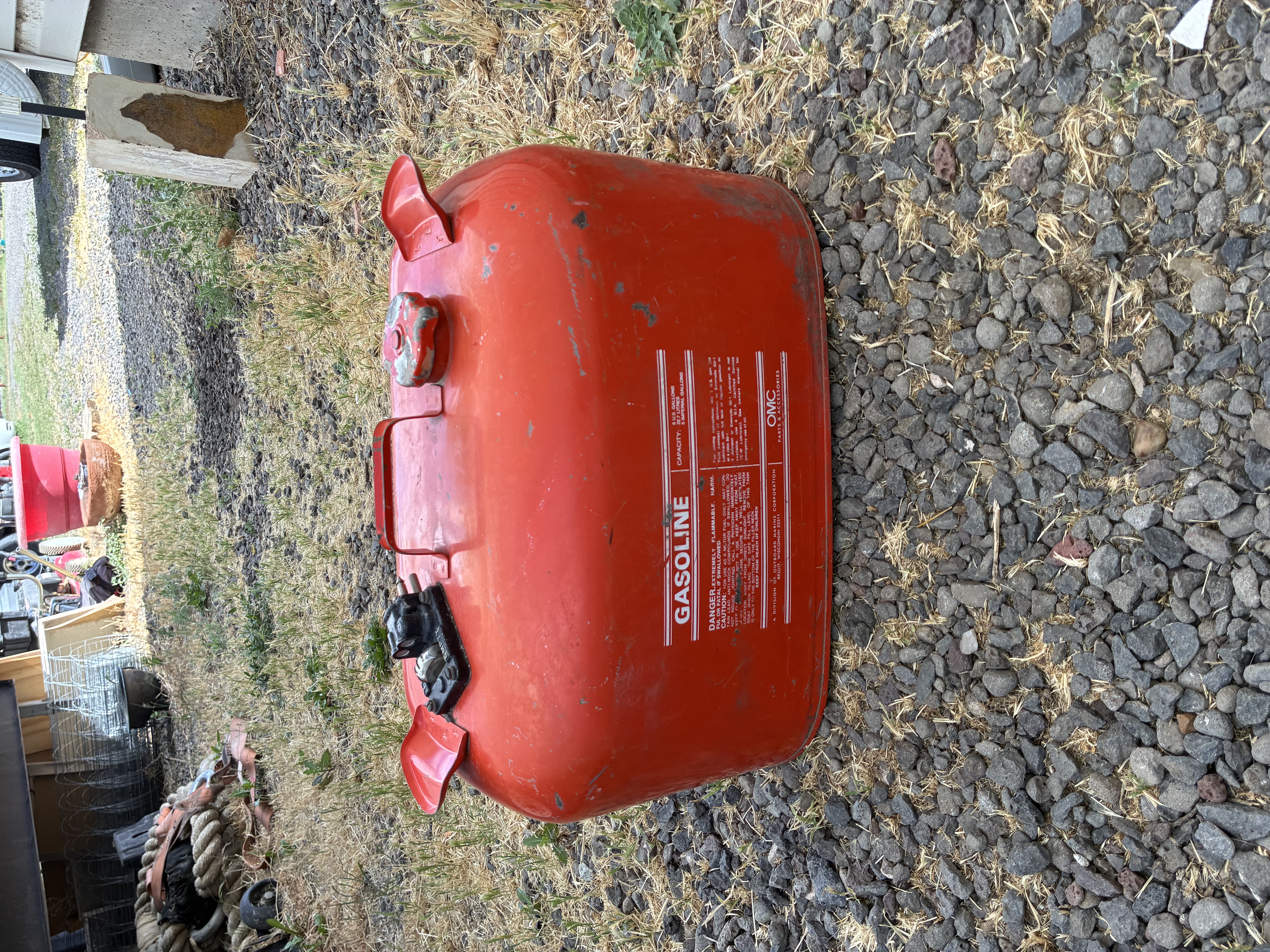 Vintage OMC Marine Gasoline Tank