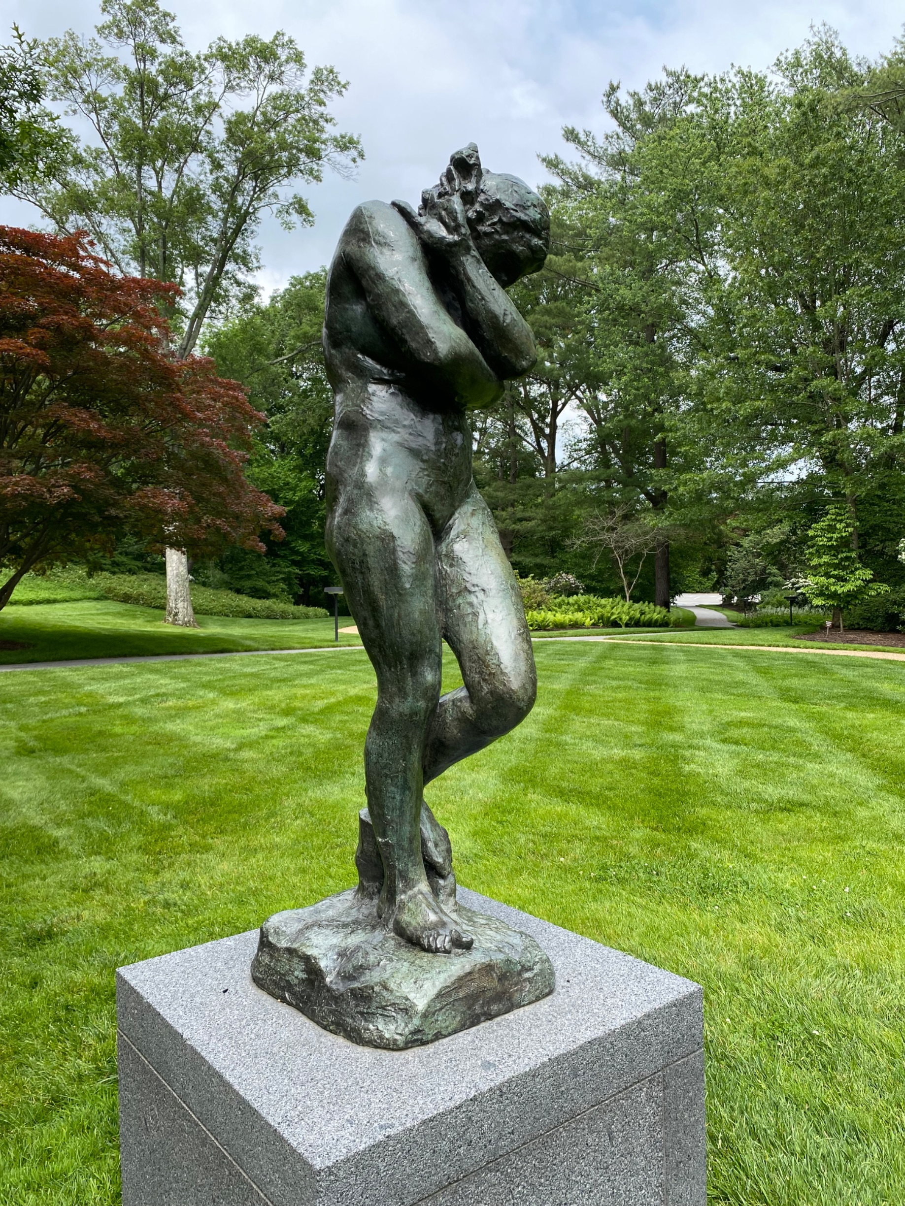 Auguste Rodin Period Bronze 'Eve' Sculpture