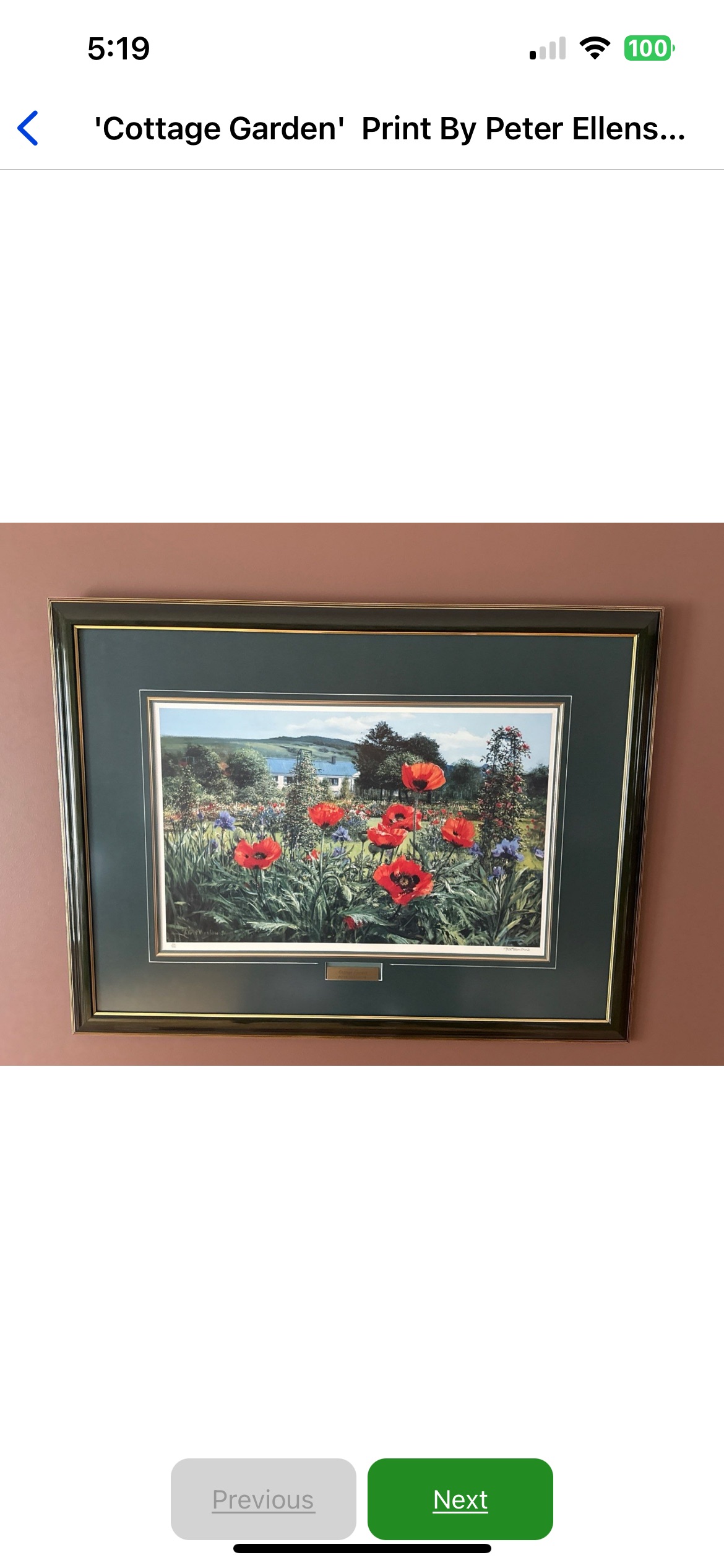 Contemporary 'Cottage Garden' Print by Peter Ellens