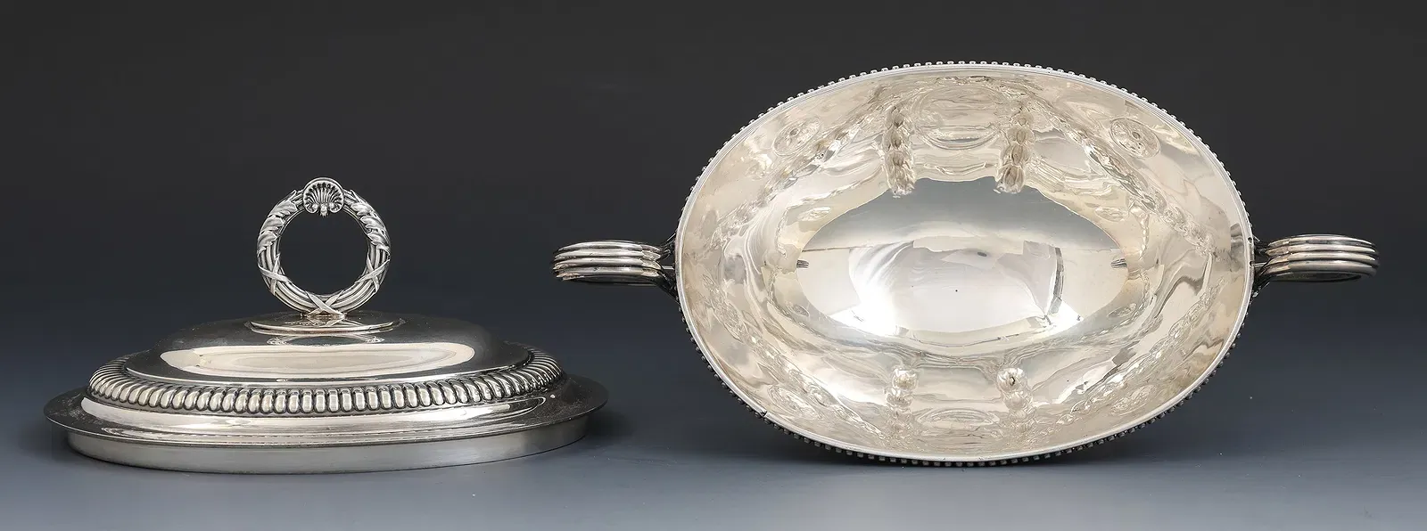 English George III Sterling Silver Covered Two-Handled Tureen, London 1777–1778 thumbnail 7