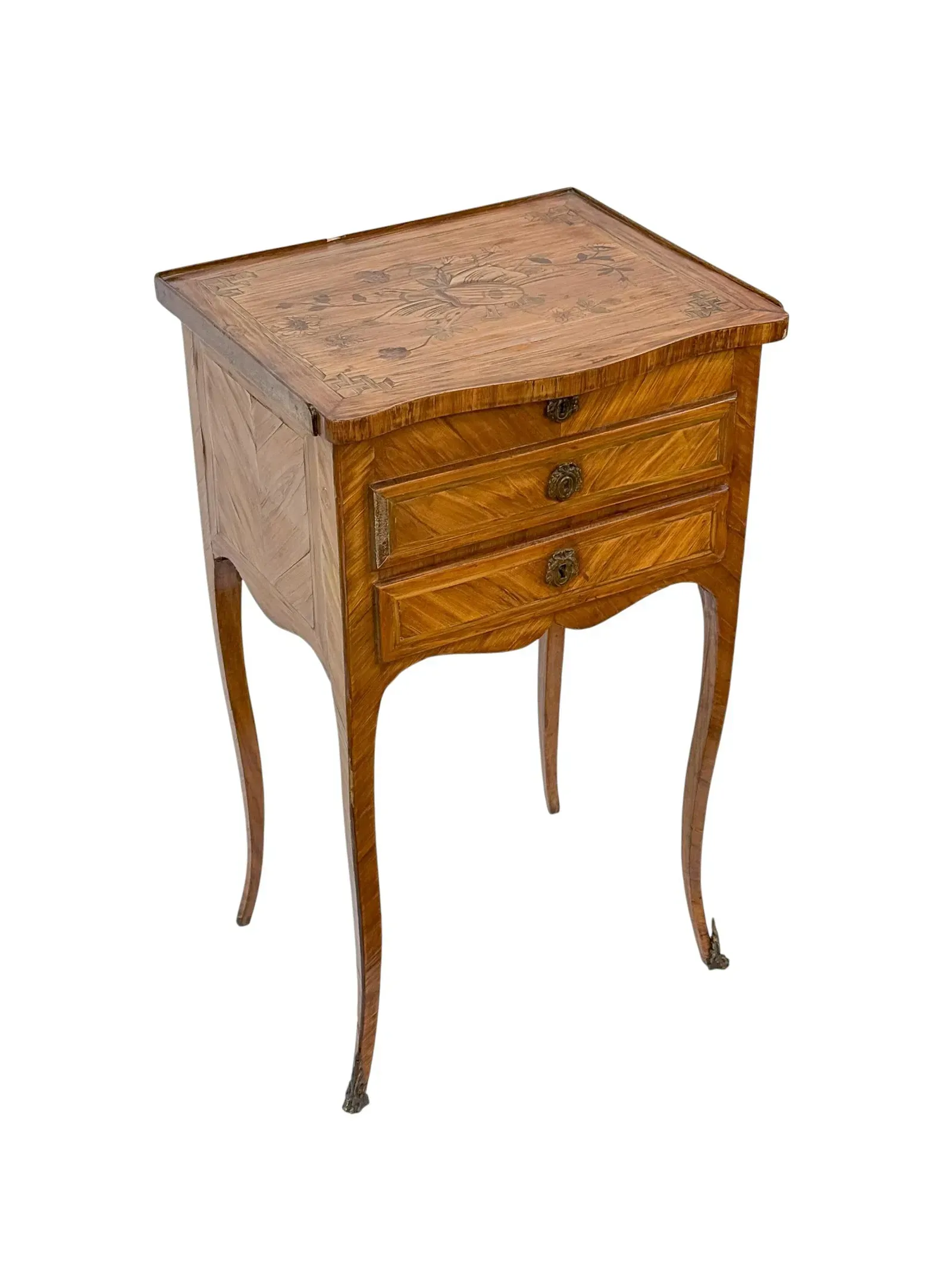 French Louis XV Period Kingwood and Marquetry Bonheur du Jour thumbnail 6
