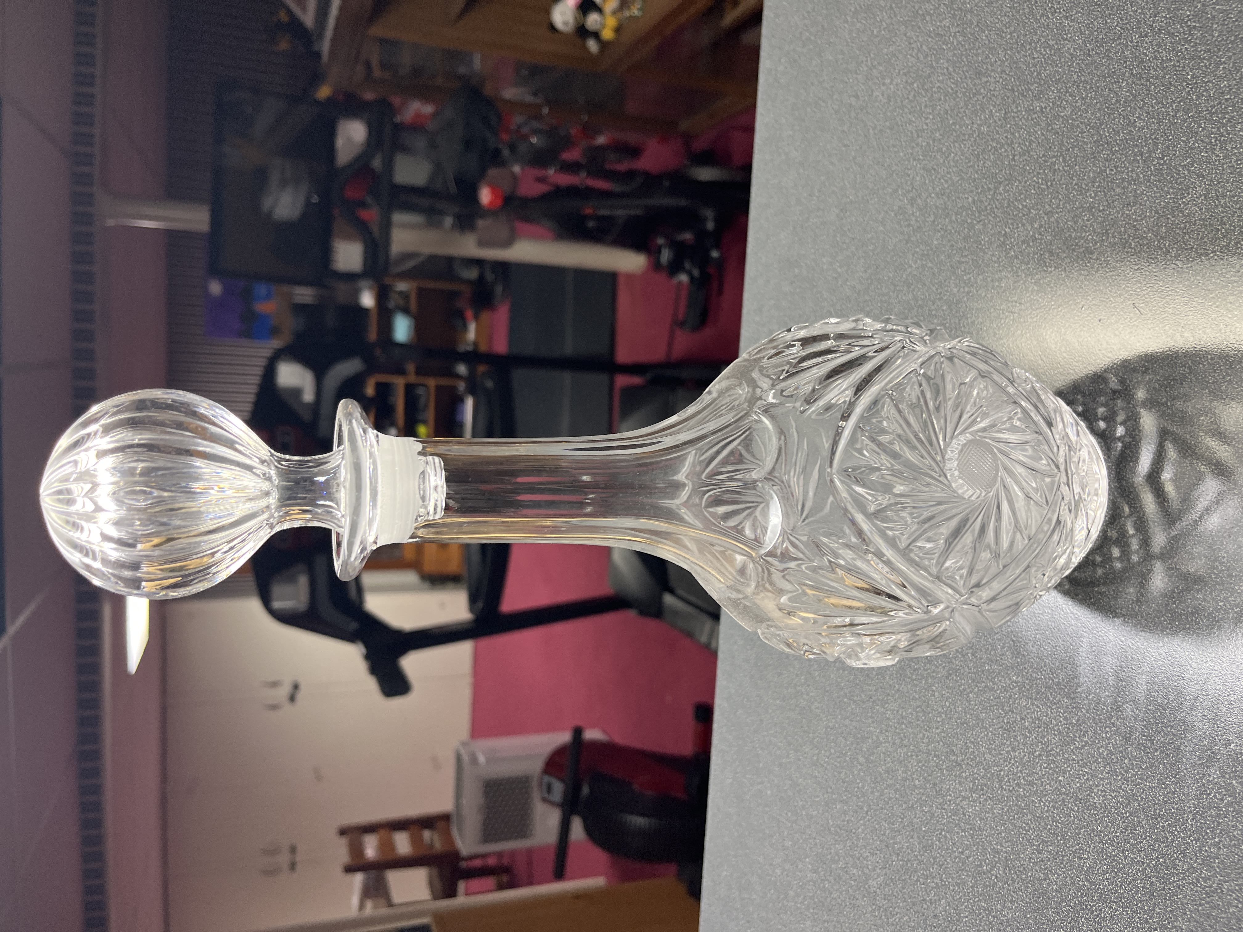Bohemian Cut-Glass Decanter
