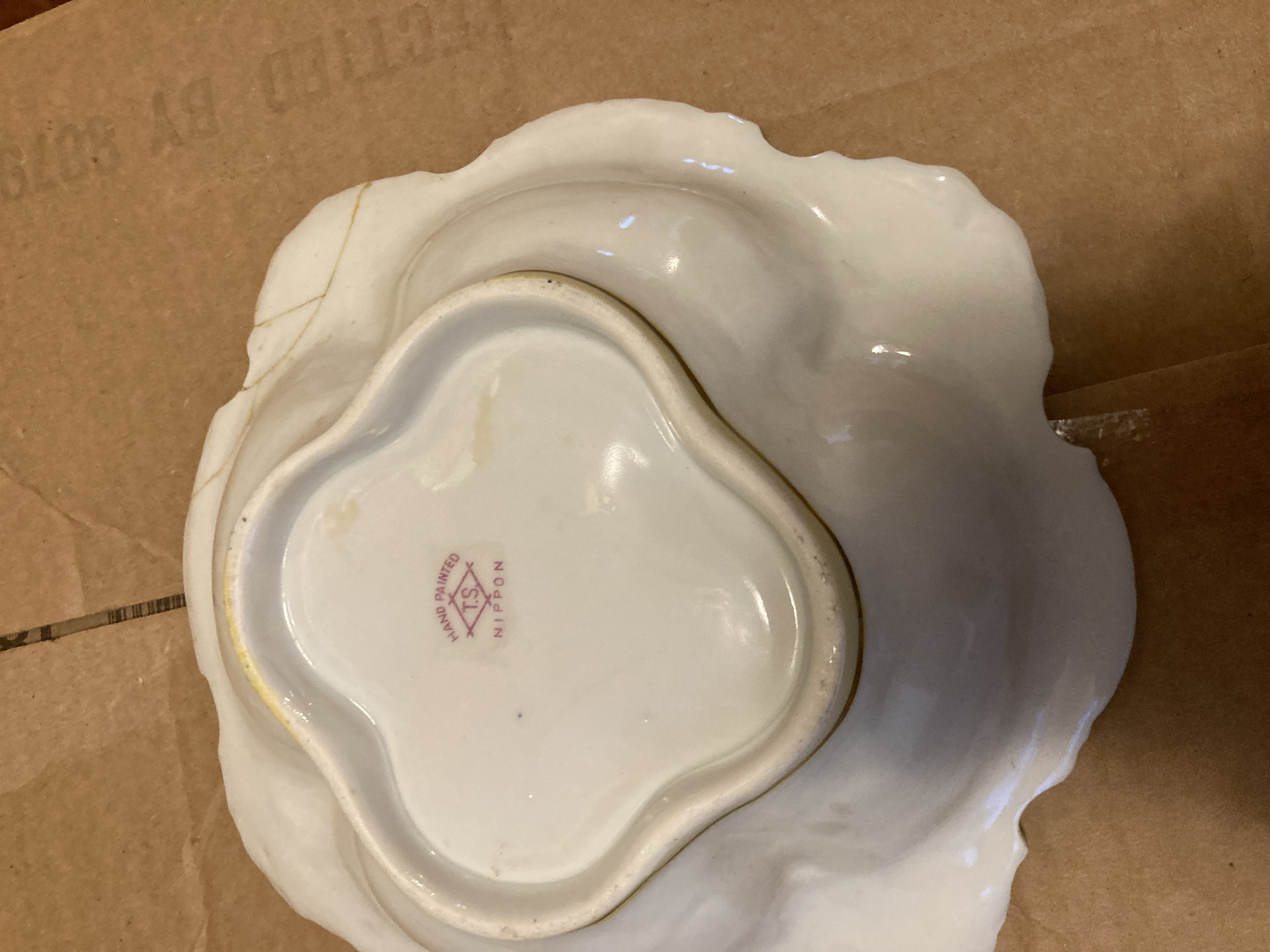 Nippon Period Hand Painted Porcelain Dish