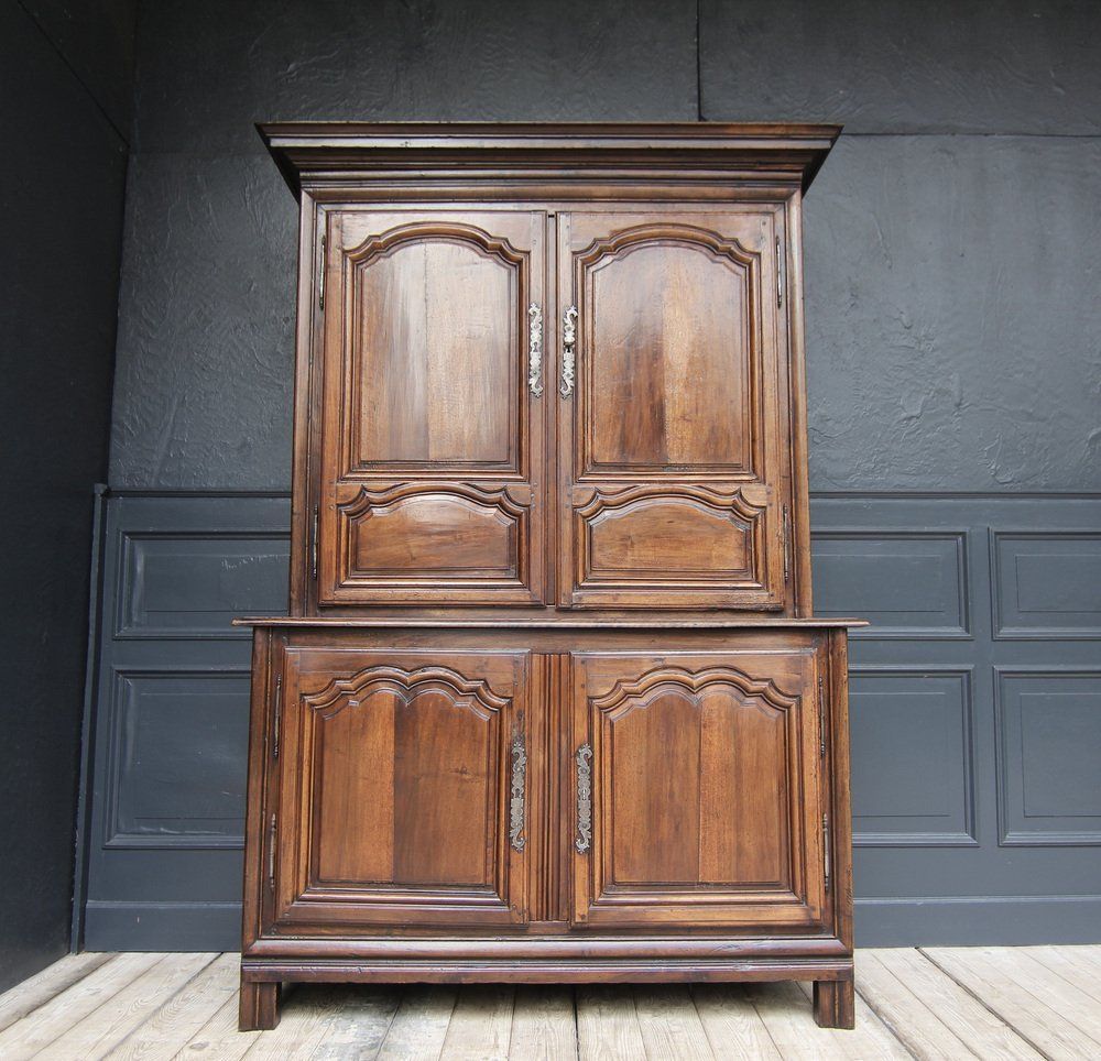French Louis XV Period Walnut Buffet Vaisselier