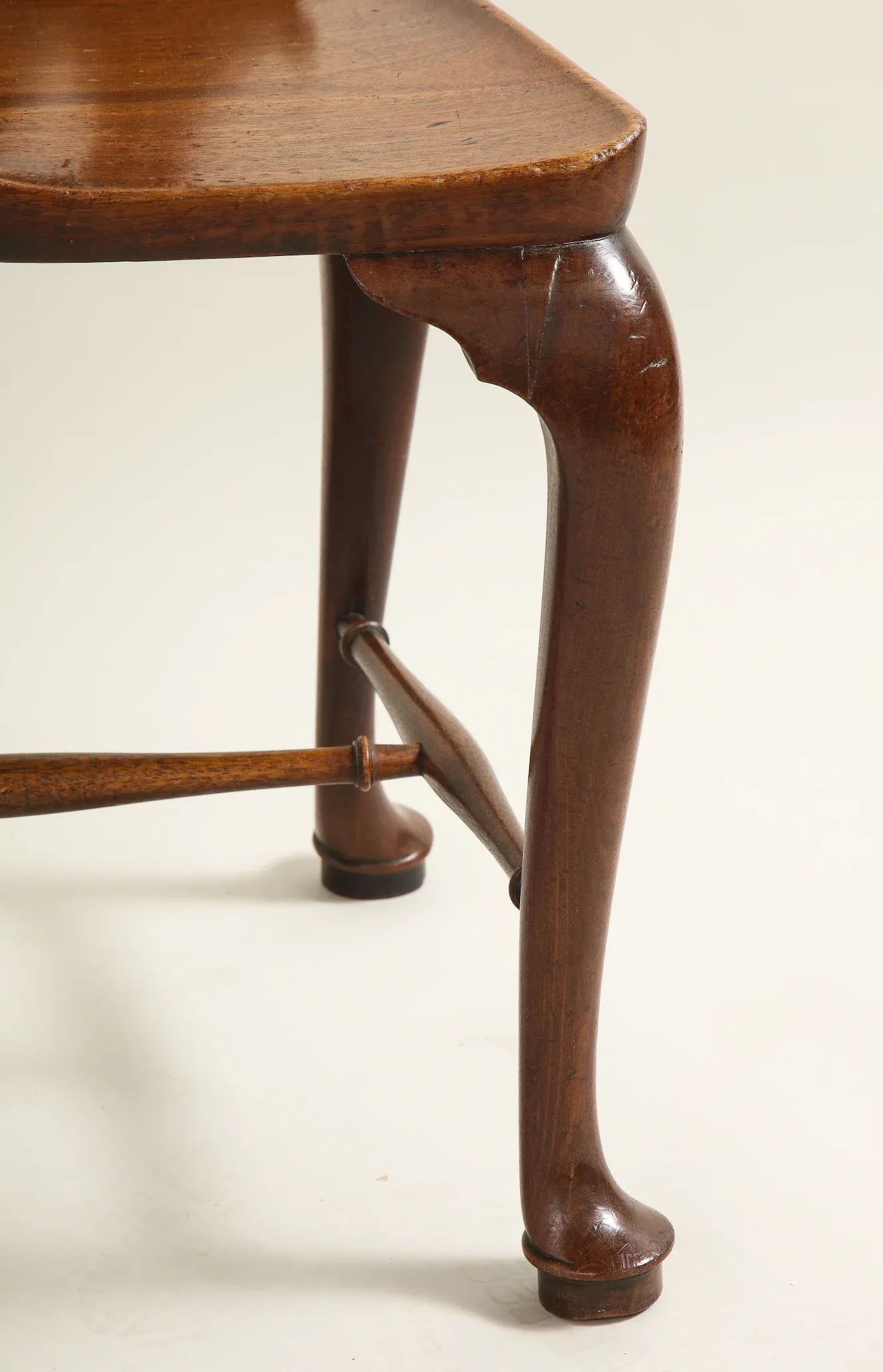 Pair of Late George II Period Carved Mahogany Hall Chairs thumbnail 4