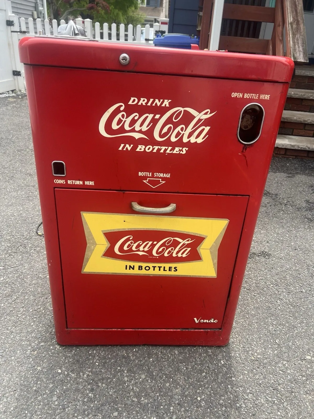 American Vendo Coca-Cola Period Bottle Vending Machine