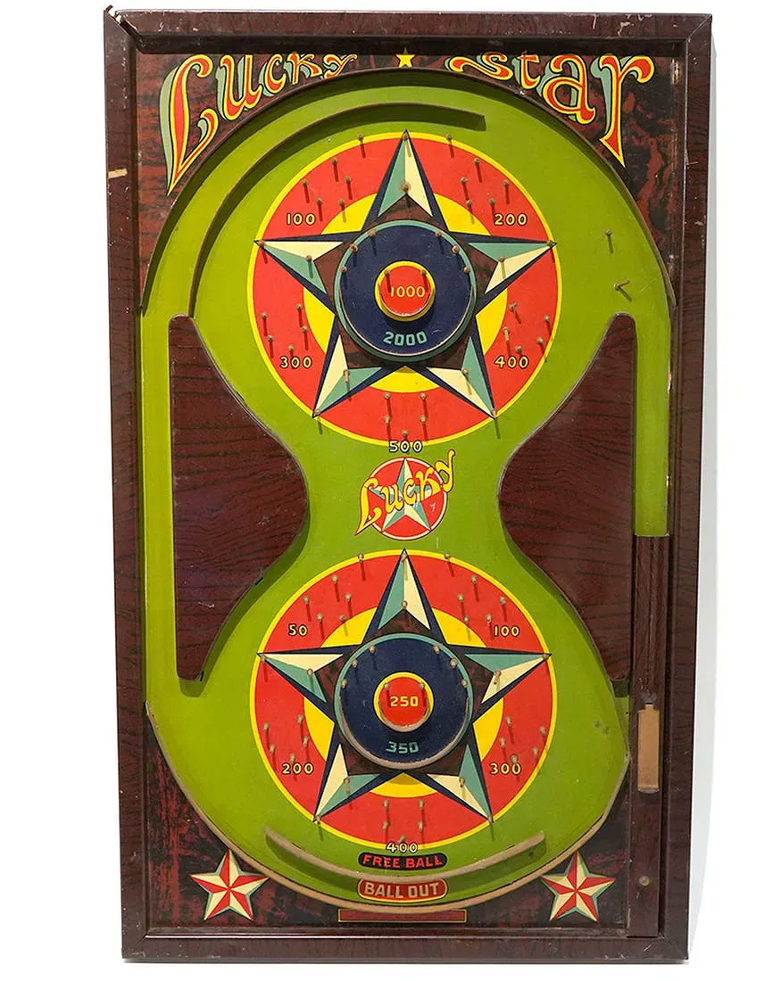 American Vintage "Lucky Star" Tabletop Pinball Game