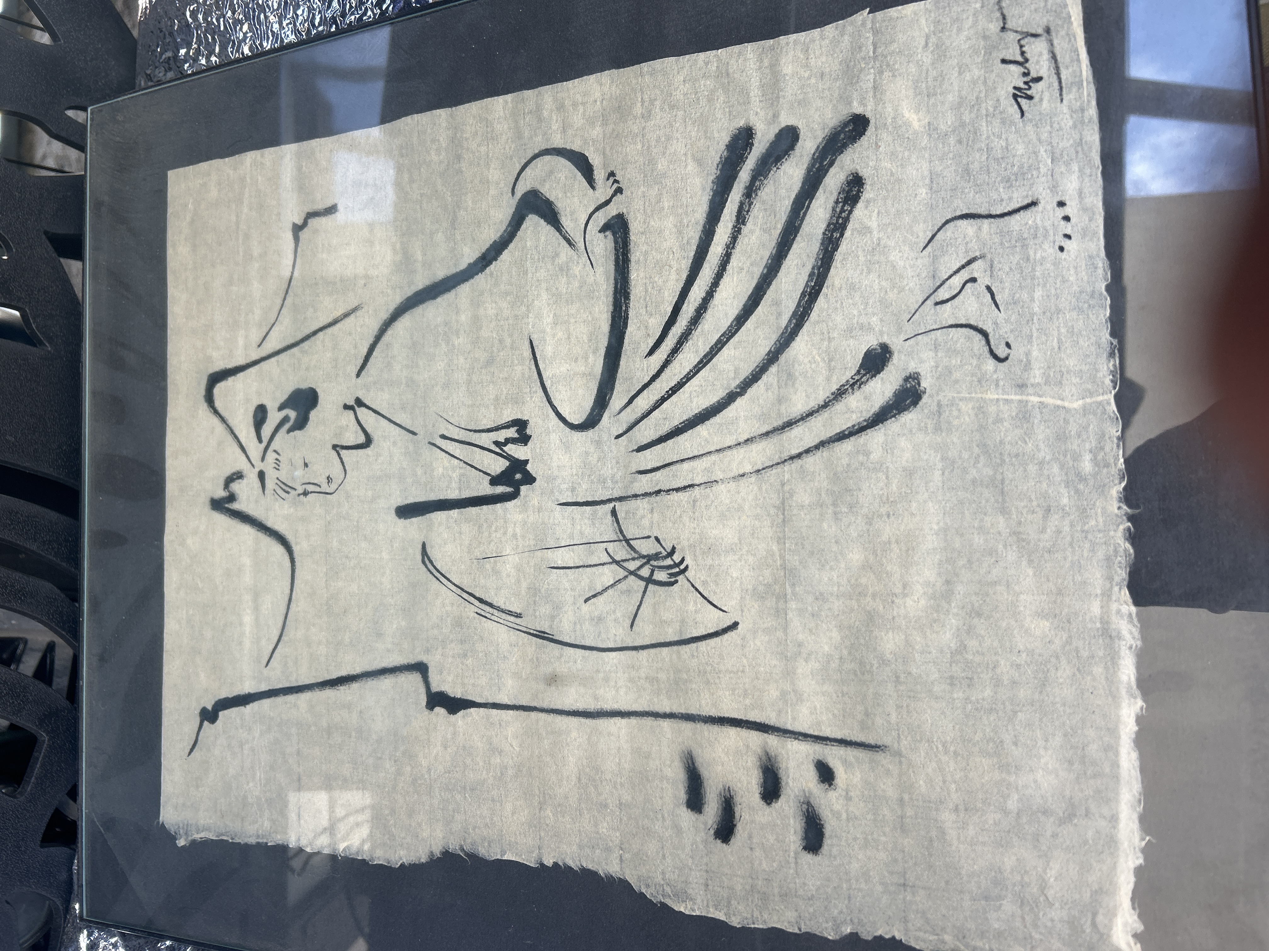 Modern Chinese Style Ink Drawing on Paper