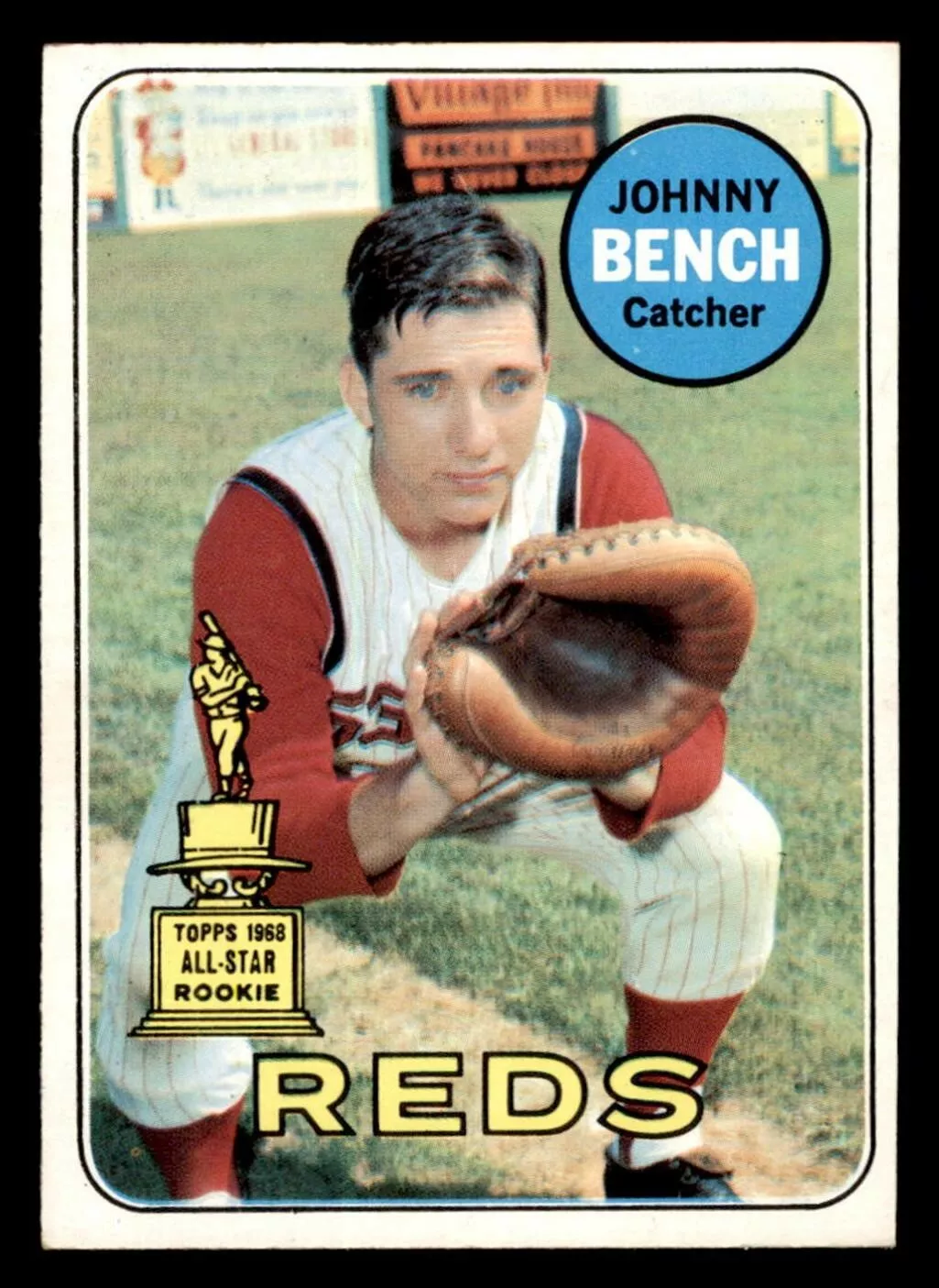 1969 Topps Johnny Bench Rookie Baseball Card