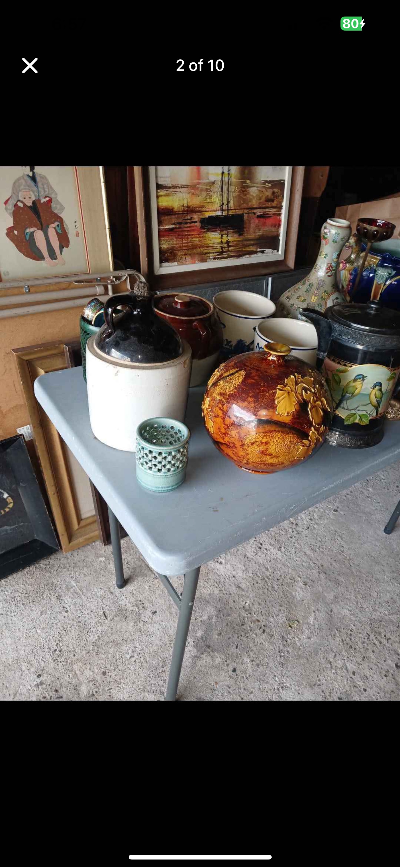 Eclectic Tabletop Antique and Vintage Pottery & Art Collection