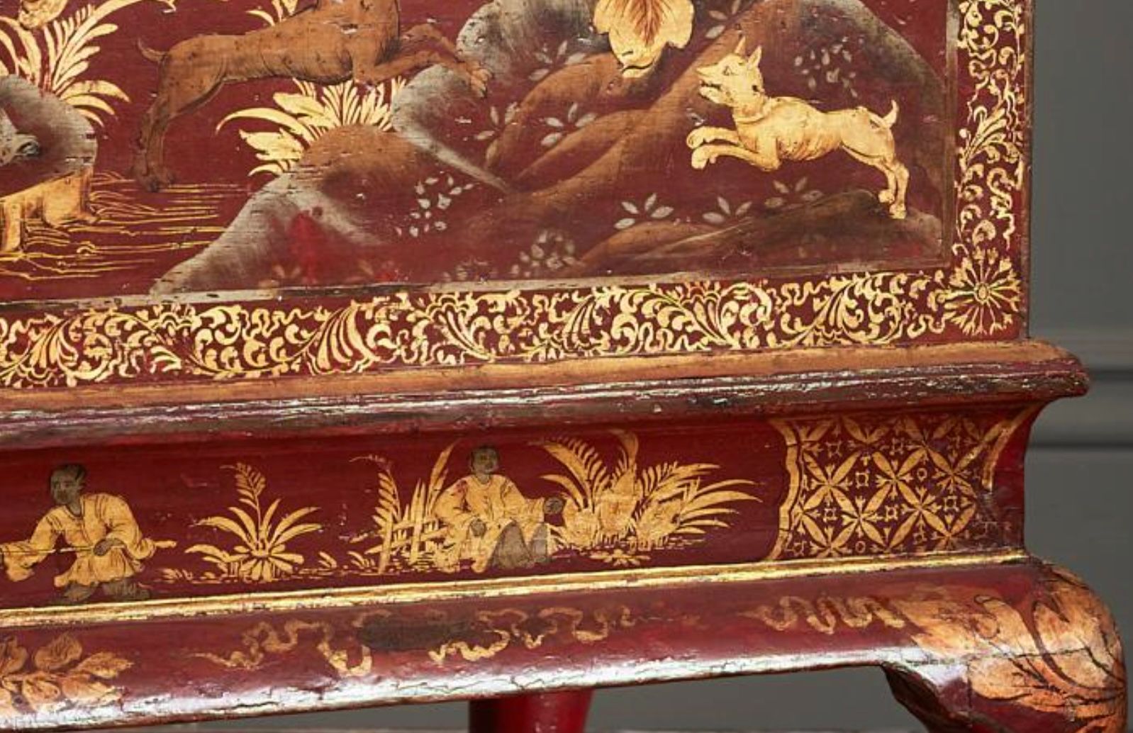 Chinoiserie Style Lacquer Chest thumbnail 7