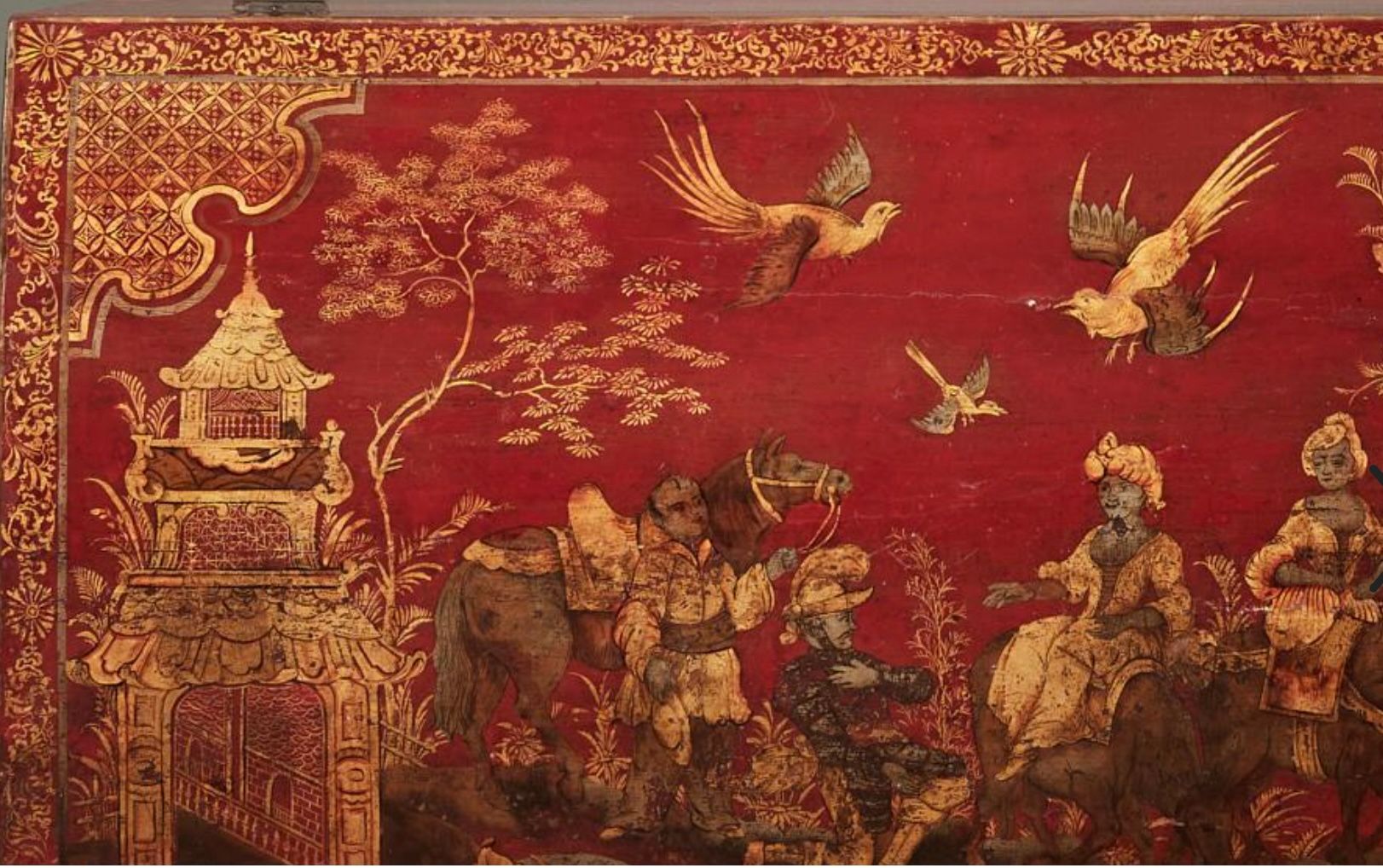 Chinoiserie Style Lacquer Chest thumbnail 10
