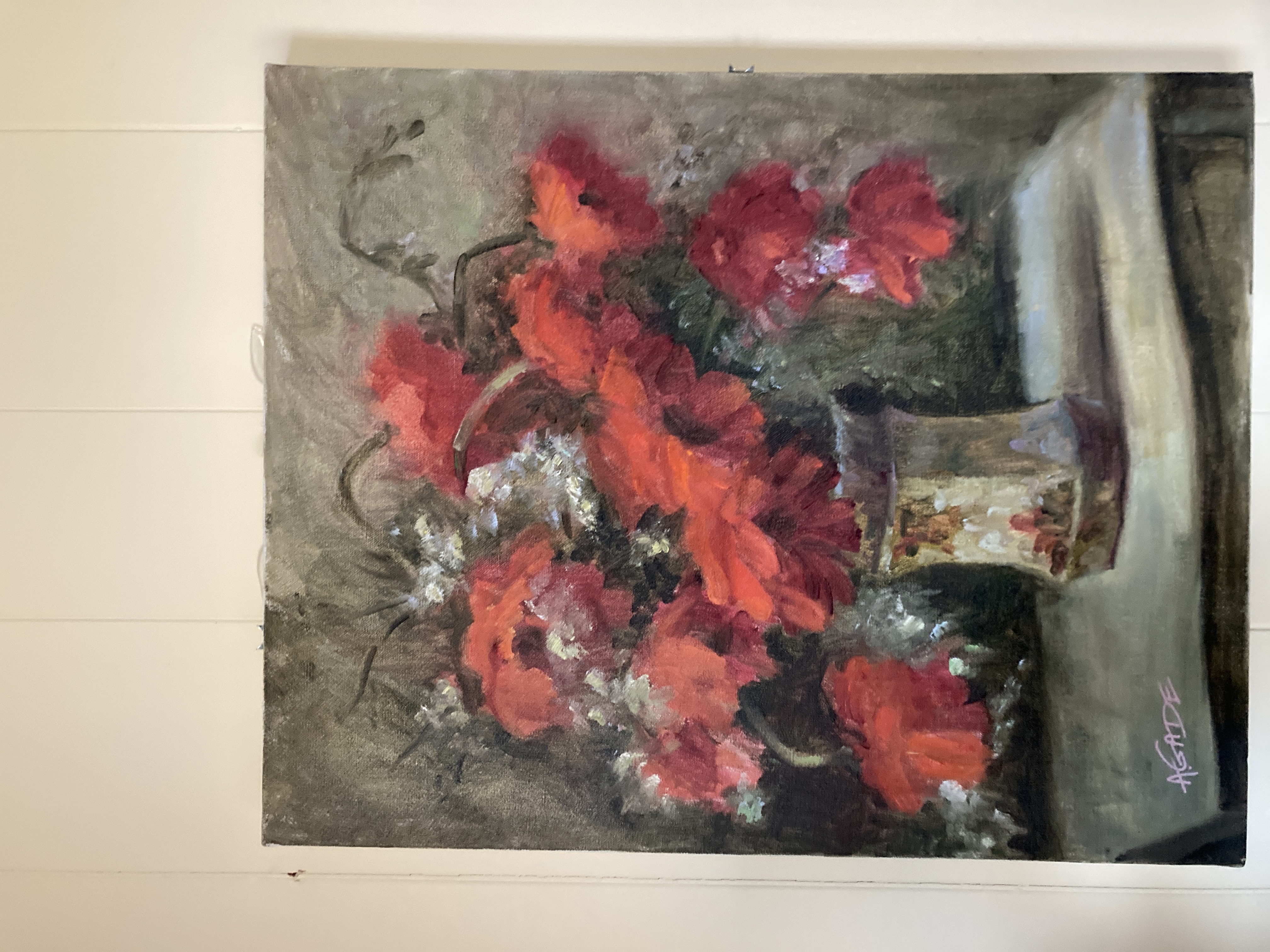 Contemporary Impressionist Floral Oil Painting