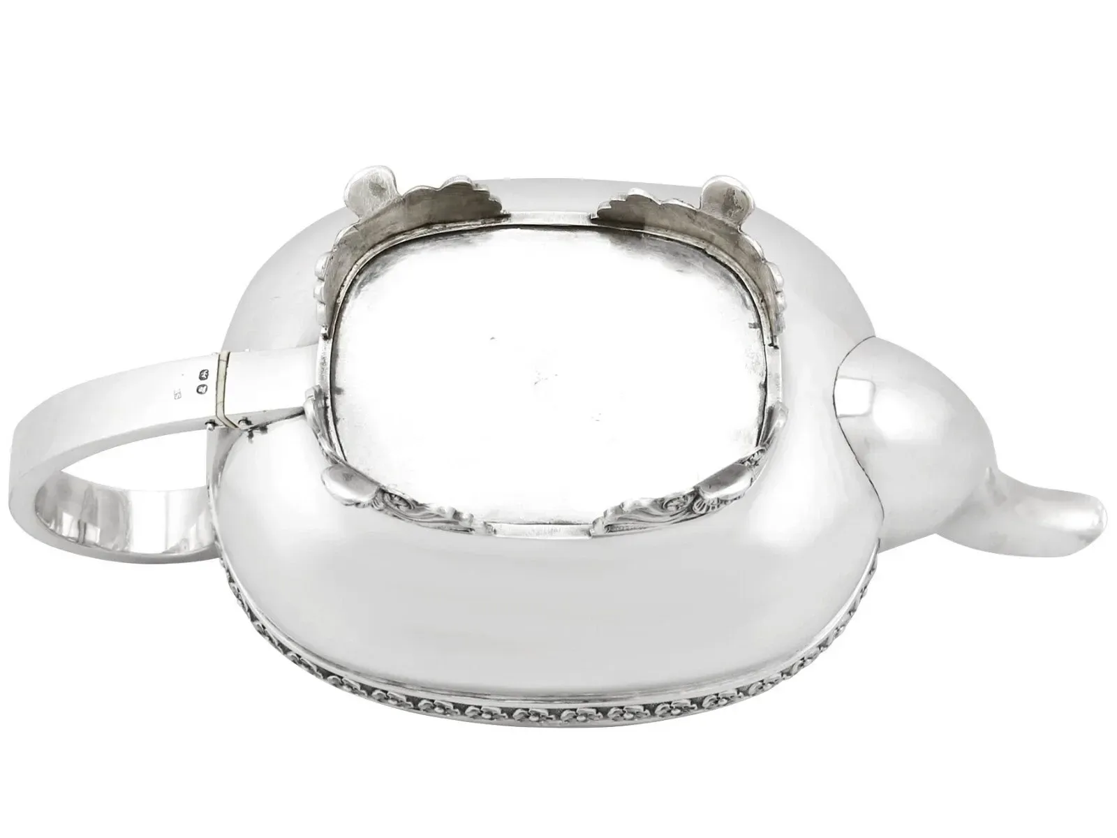 Edwardian Period Sterling Silver Three-Piece Tea Service thumbnail 8