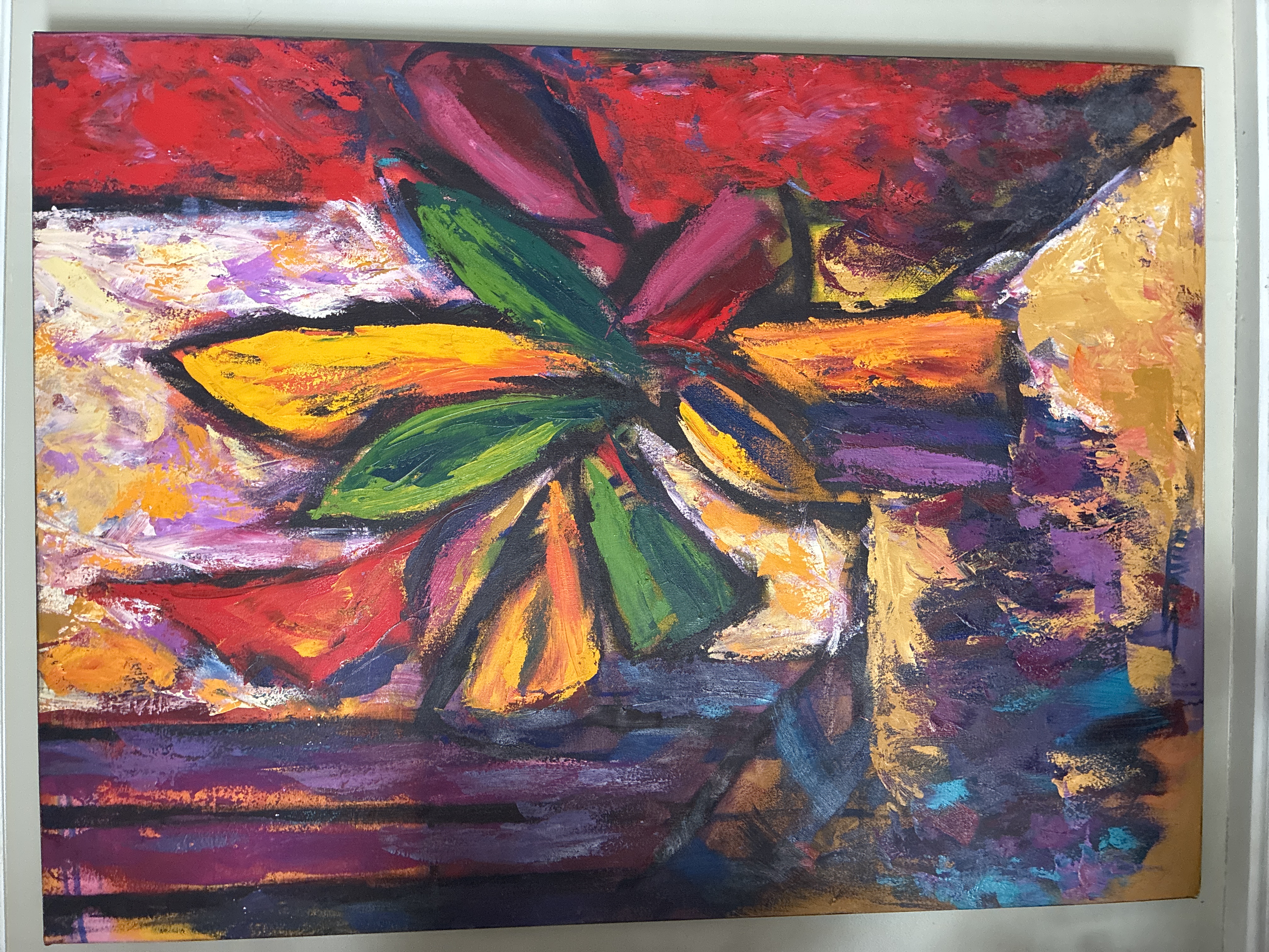 Abstract Expressionist Style Oil Painting