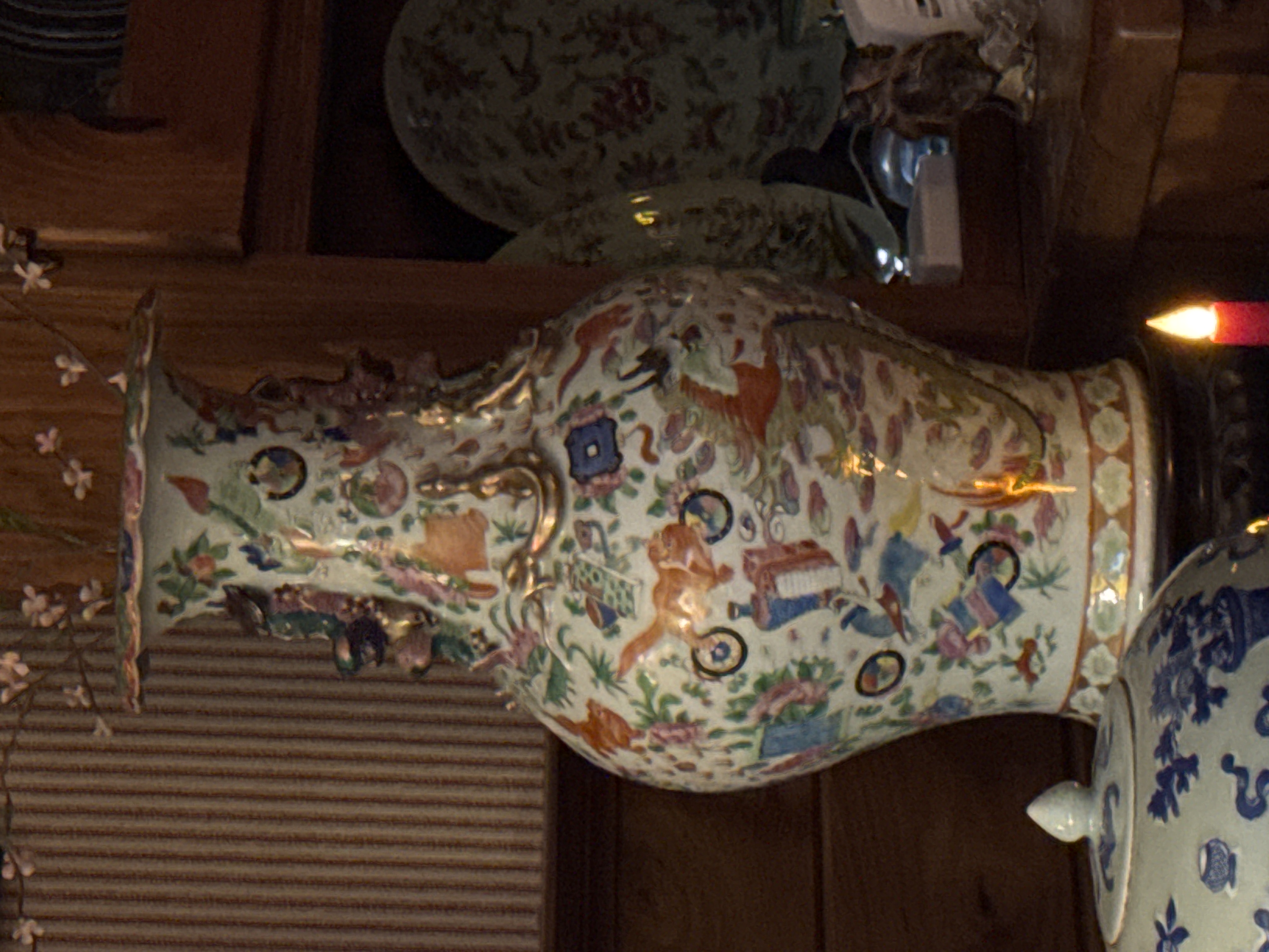 Chinese Qing Period Famille Rose Vase