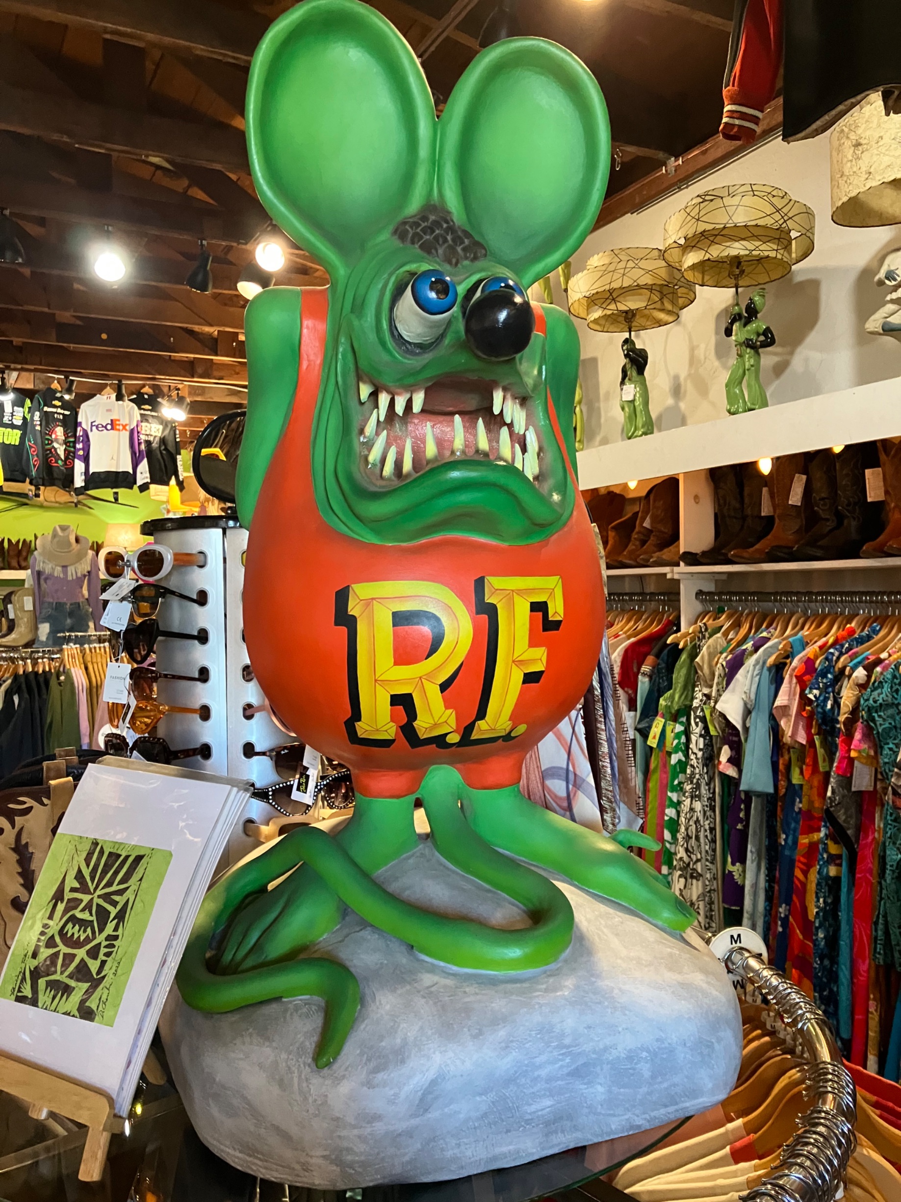 Rat Fink Sculpture