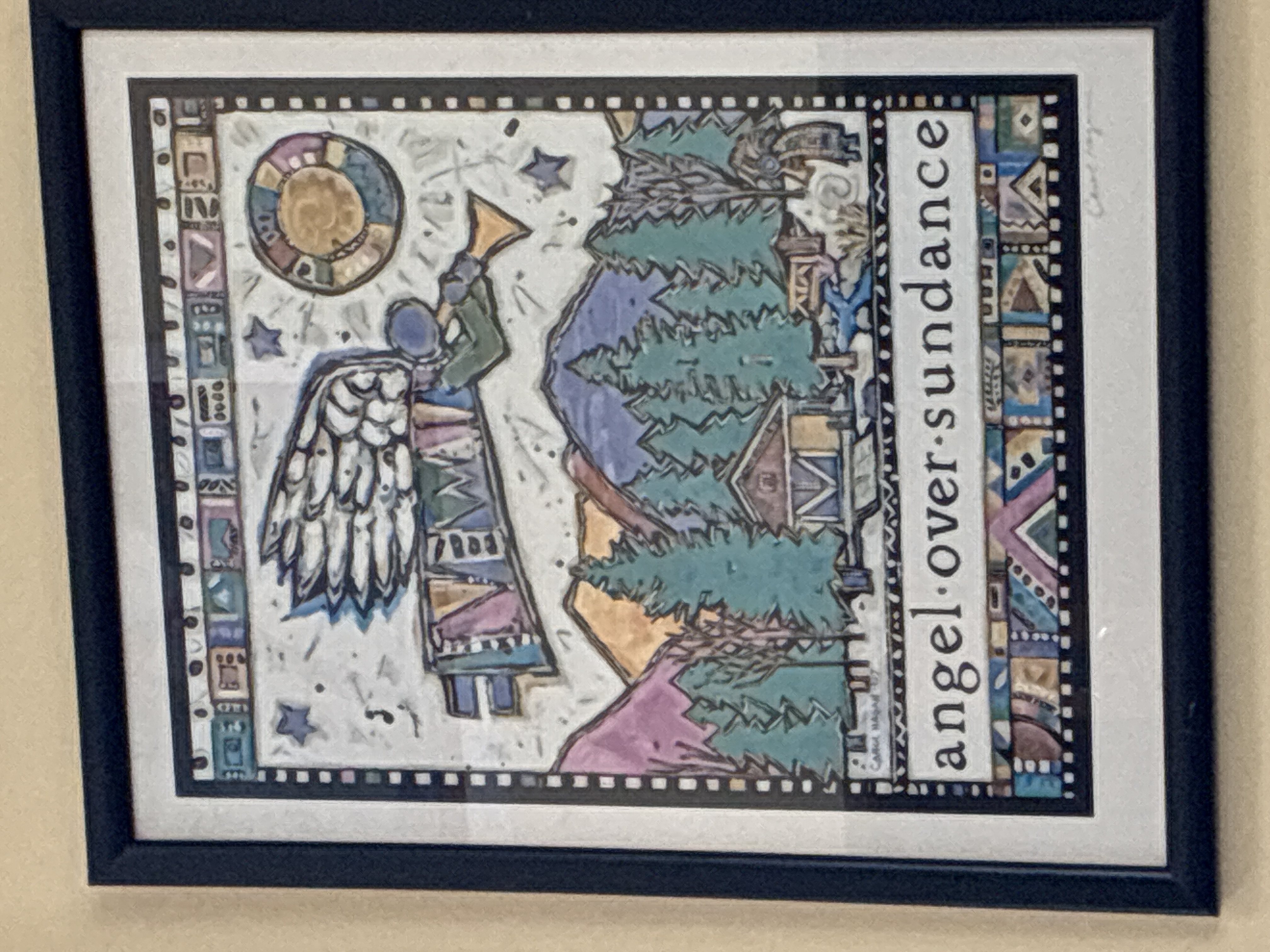Contemporary Print 'Angel Over Sundance'