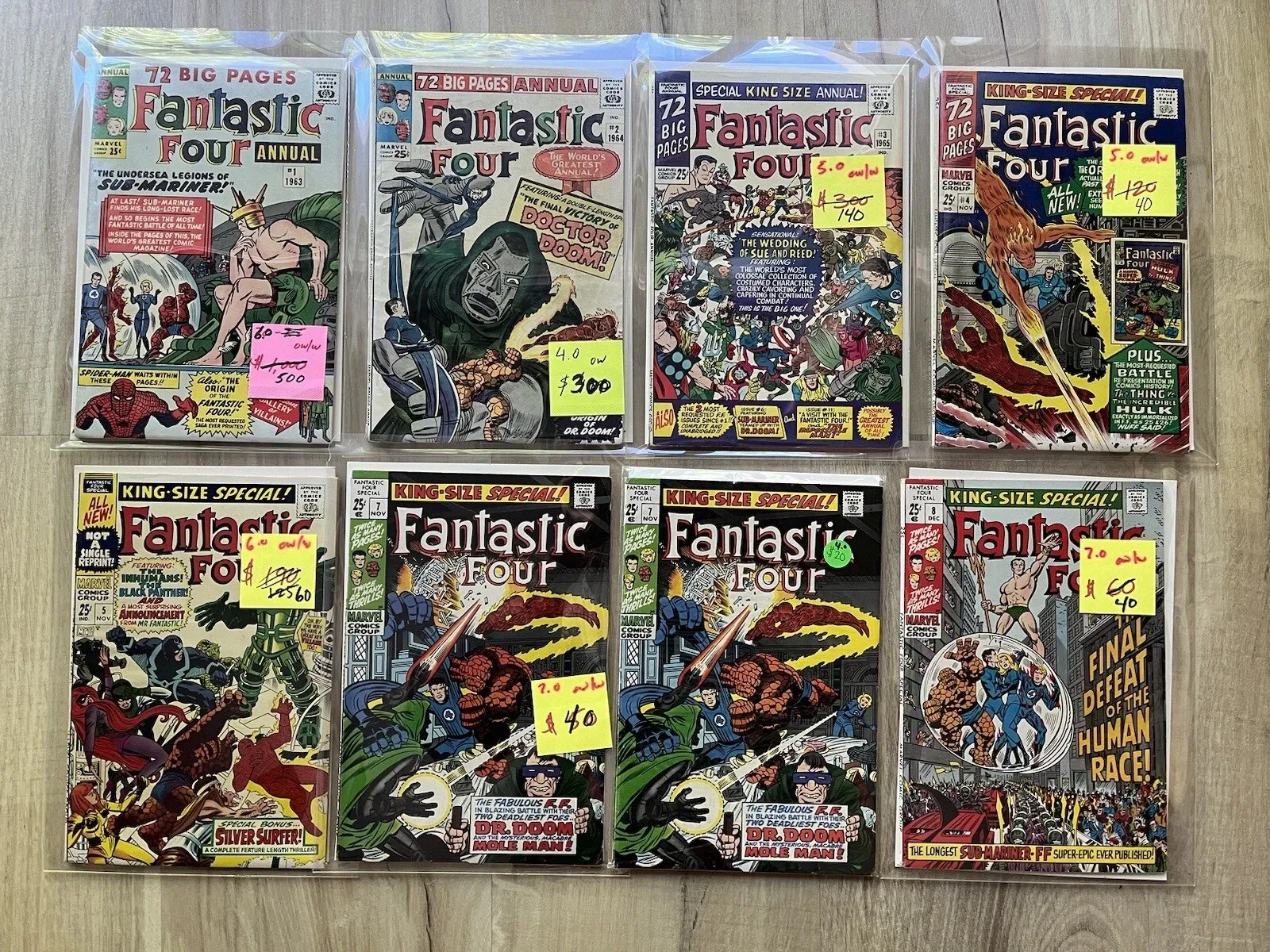 Silver Age Marvel Fantastic Four Annual & King-Size Special Comic Book Group (1963–1968)