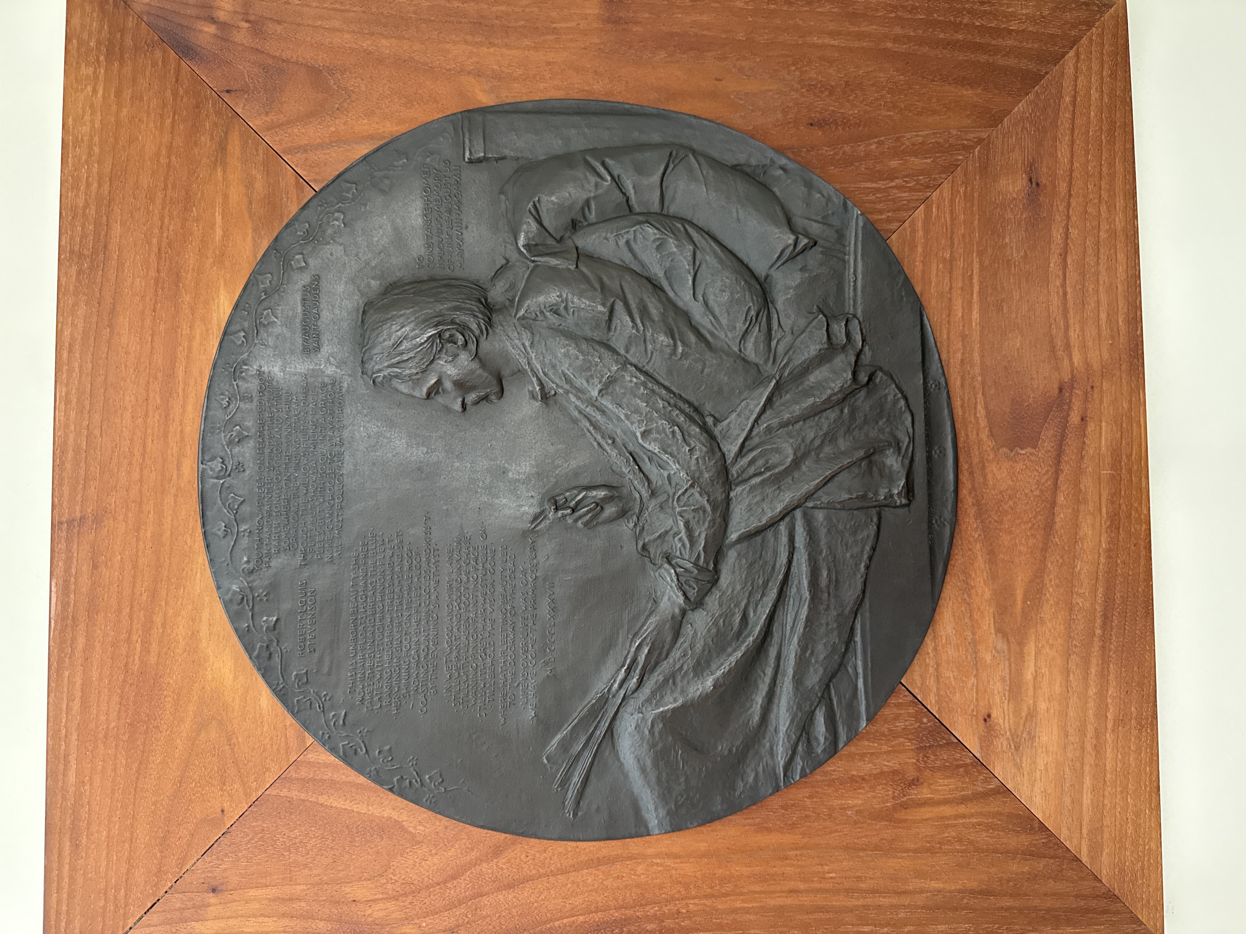 Bronze Bas-Relief Portrait Plaque