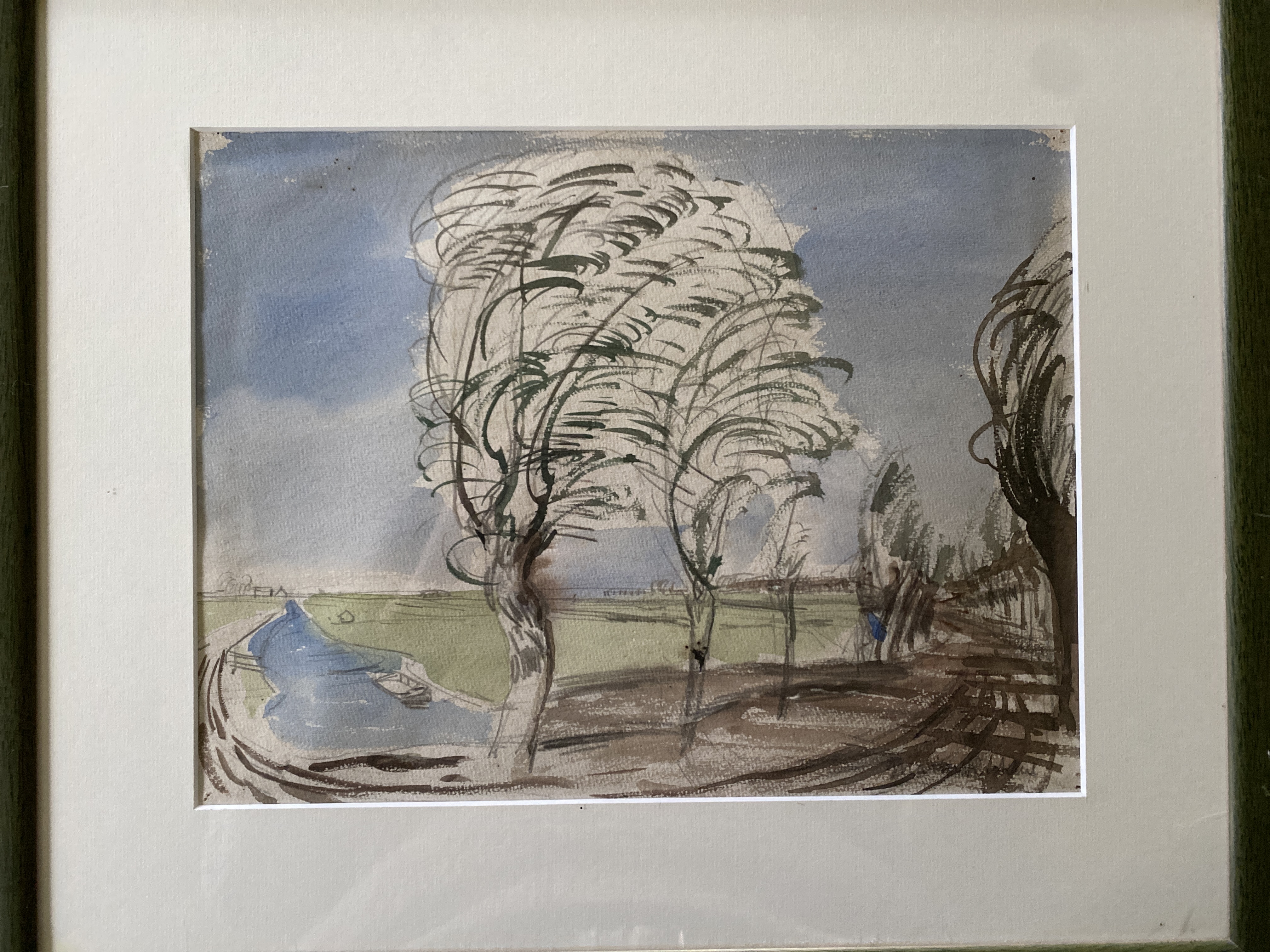Impressionist Landscape Watercolor