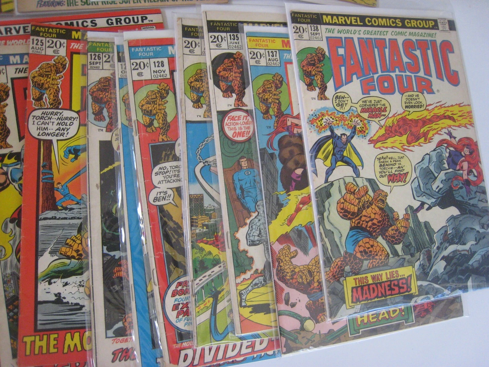 Silver Age and Bronze Age Marvel Fantastic Four Comic Book Group thumbnail 6