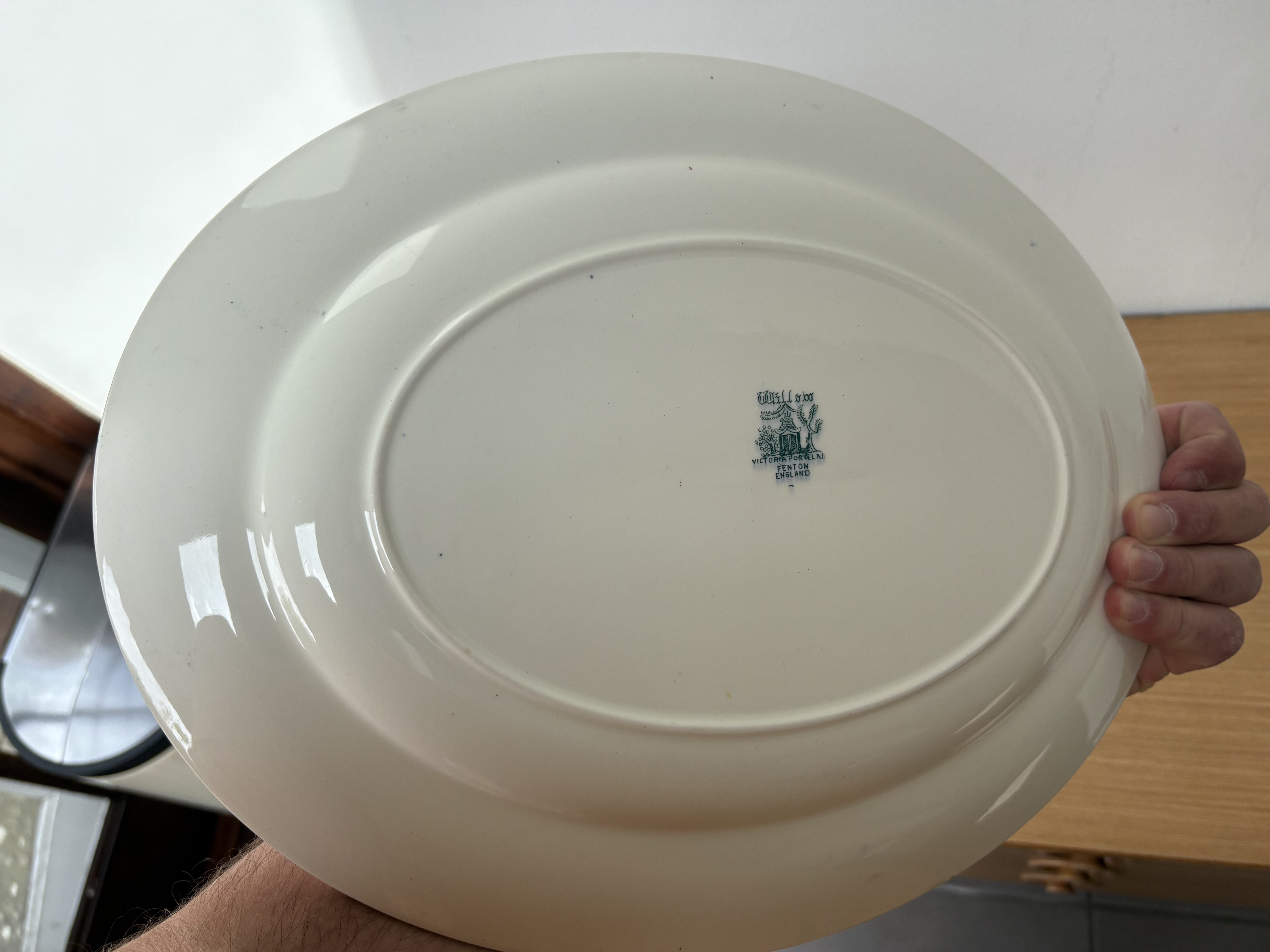 Willow Pattern Semi-Porcelain Platter