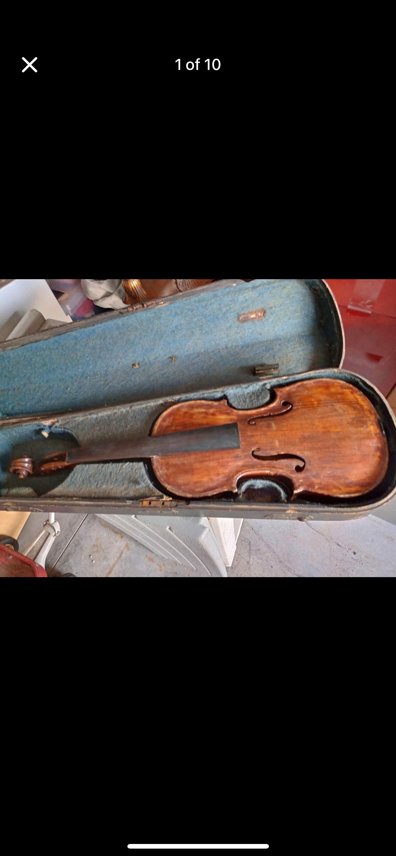Early 20th Century European Violin with Wooden Case