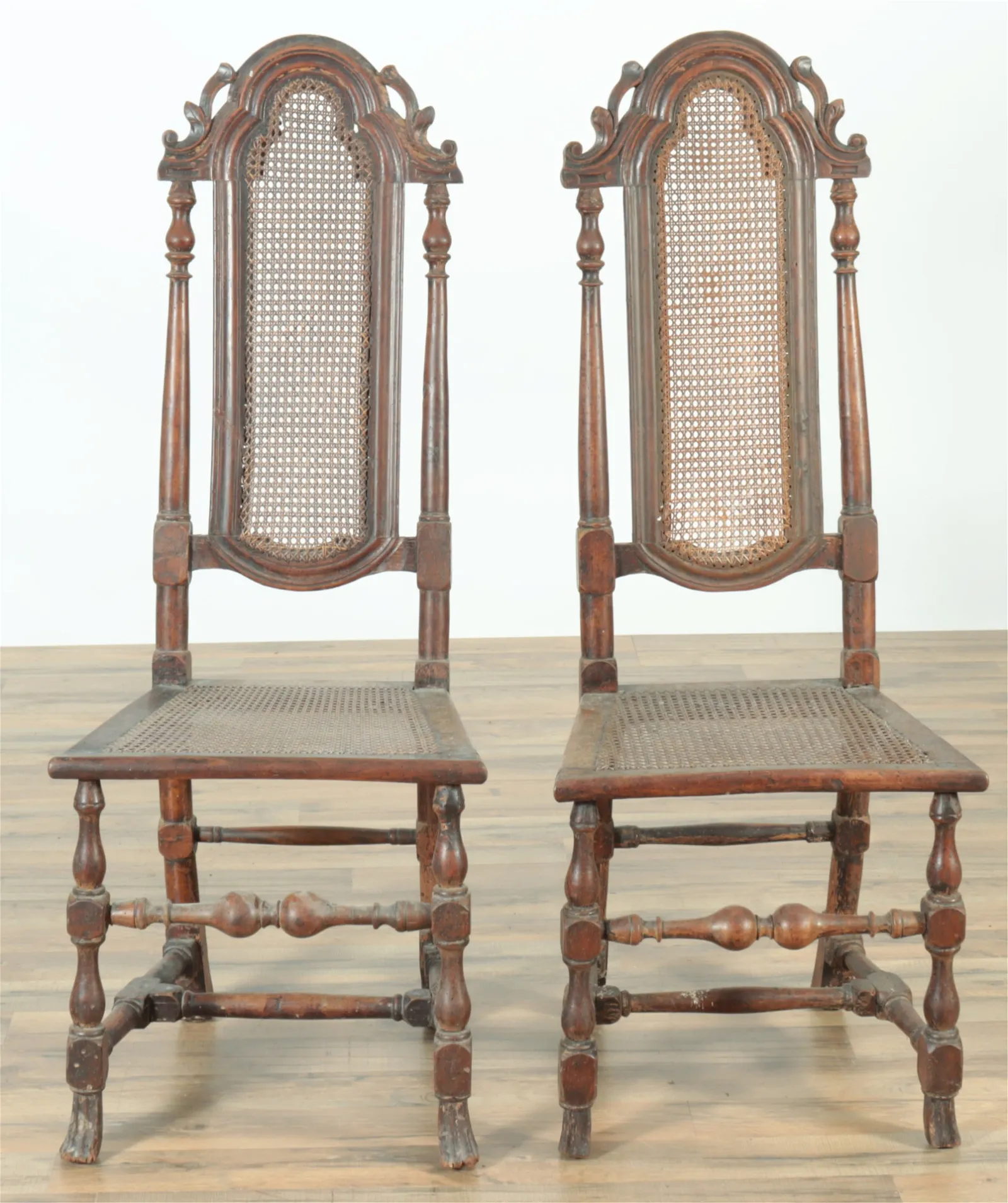 Baroque Period Oak Side Chairs