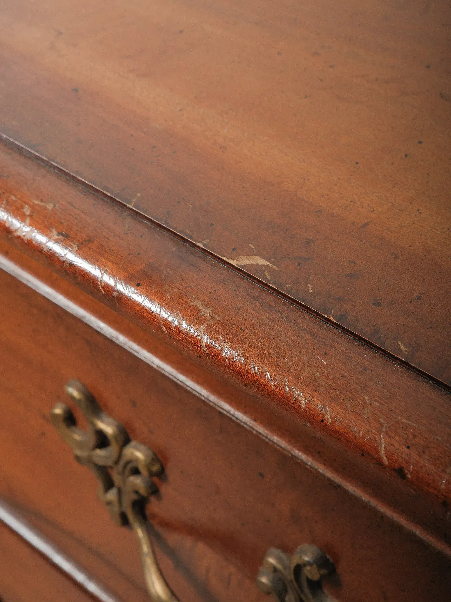 French Provincial Louis XV Style Walnut Sideboard thumbnail 8