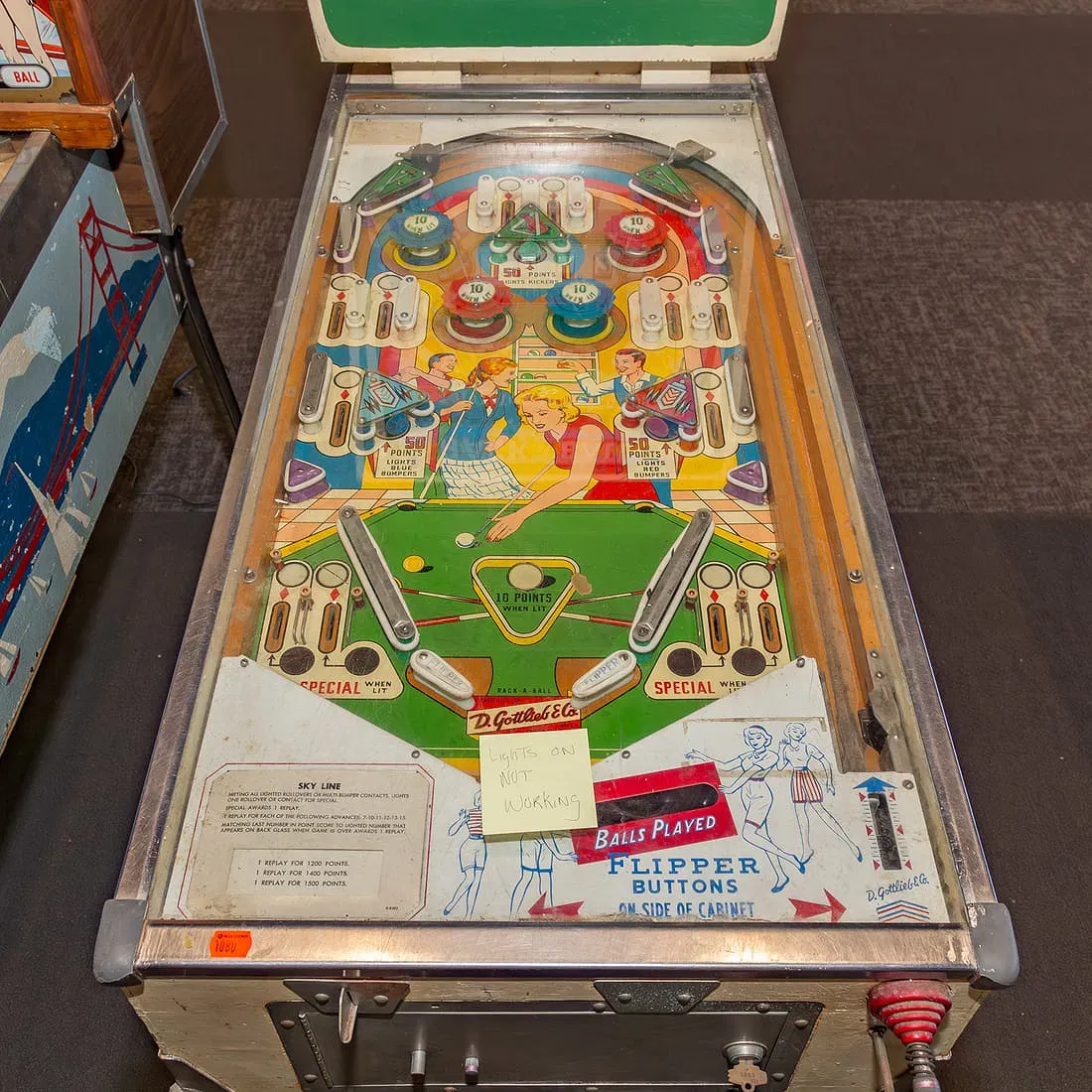 Gottlieb 'Rack-A-Ball' Pinball Machine thumbnail 2