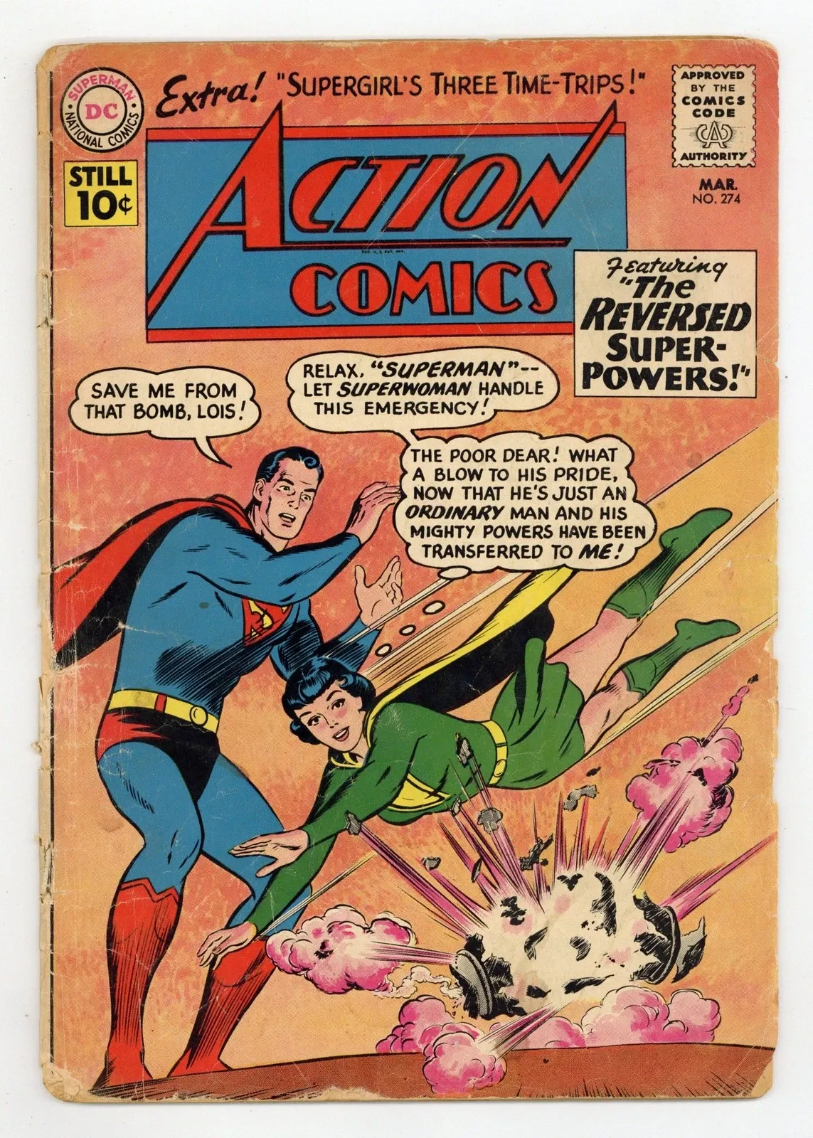 Silver Age DC Action Comics #274 Comic Book
