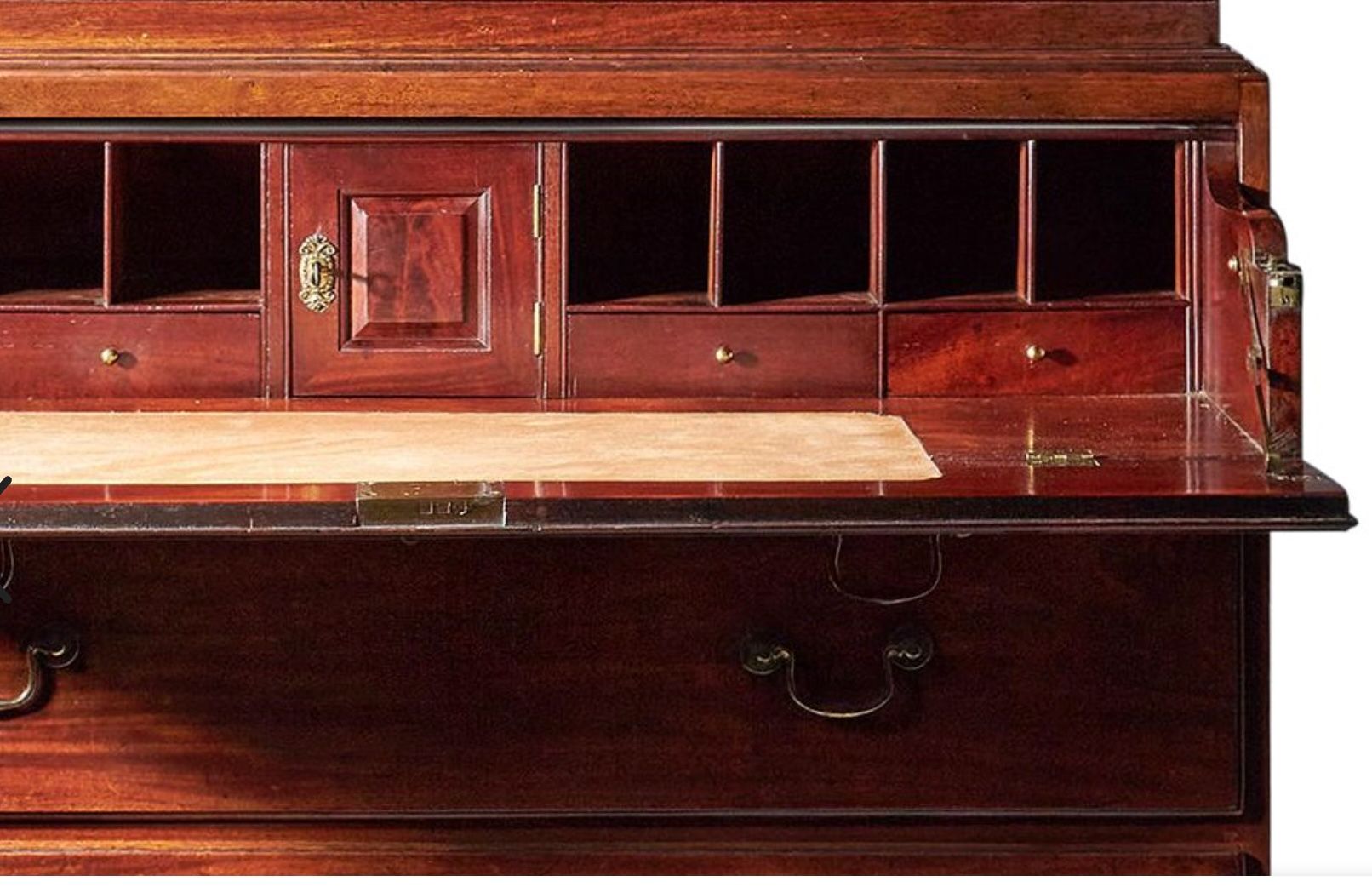 English George III Period Mahogany Secretary Bookcase thumbnail 10