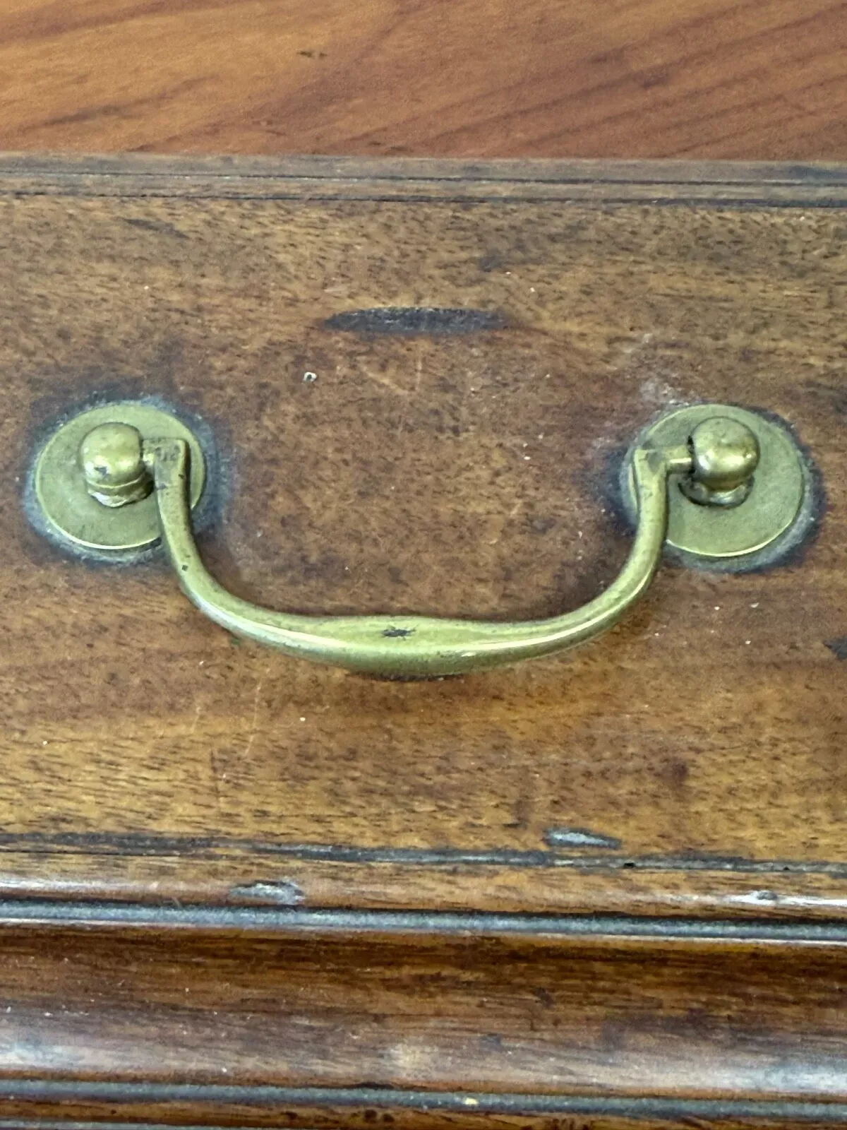 English Georgian Period Mahogany Tea Caddy thumbnail 4