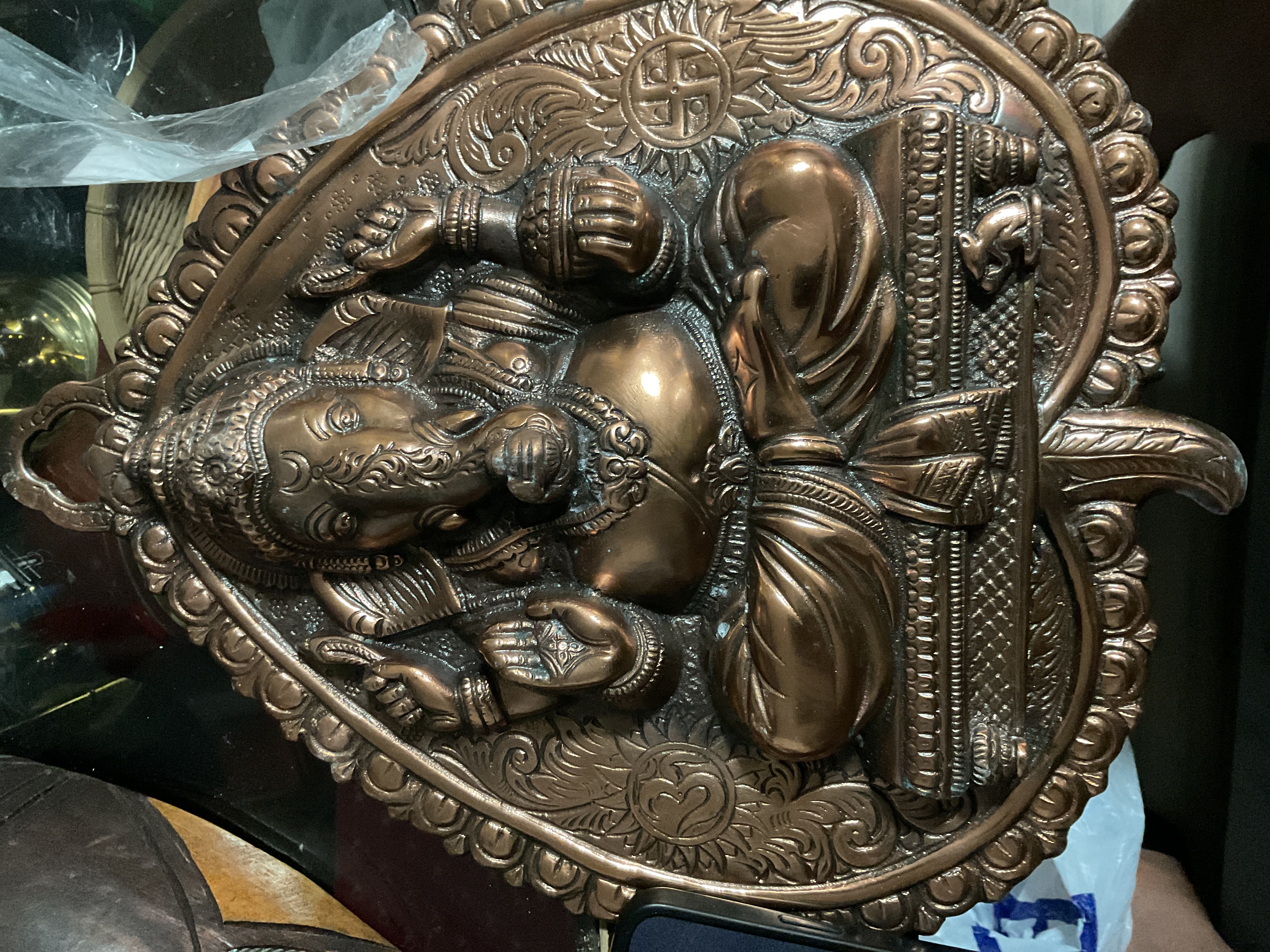 Hindu Ganesha Wall Plaque