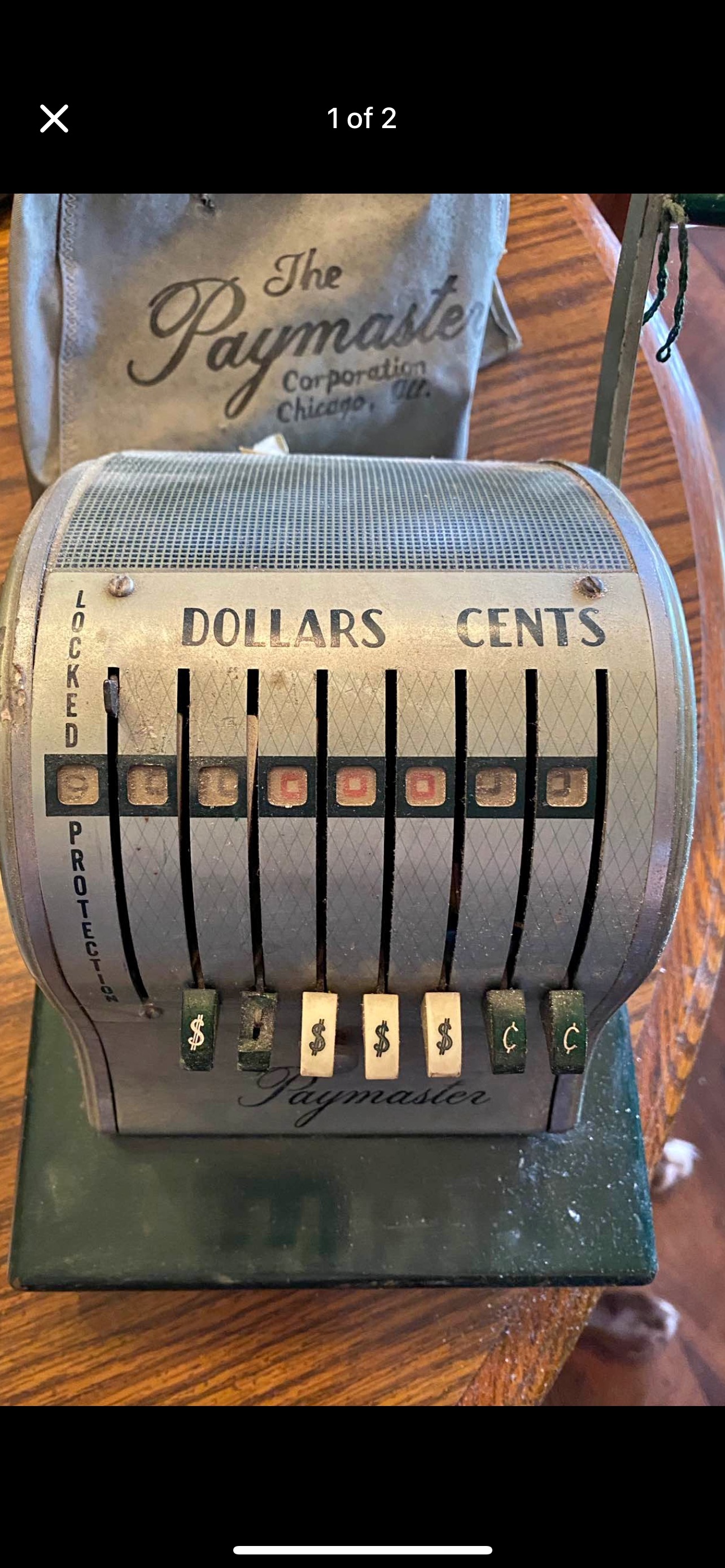 Mid-20th Century Paymaster Check Writer Machine